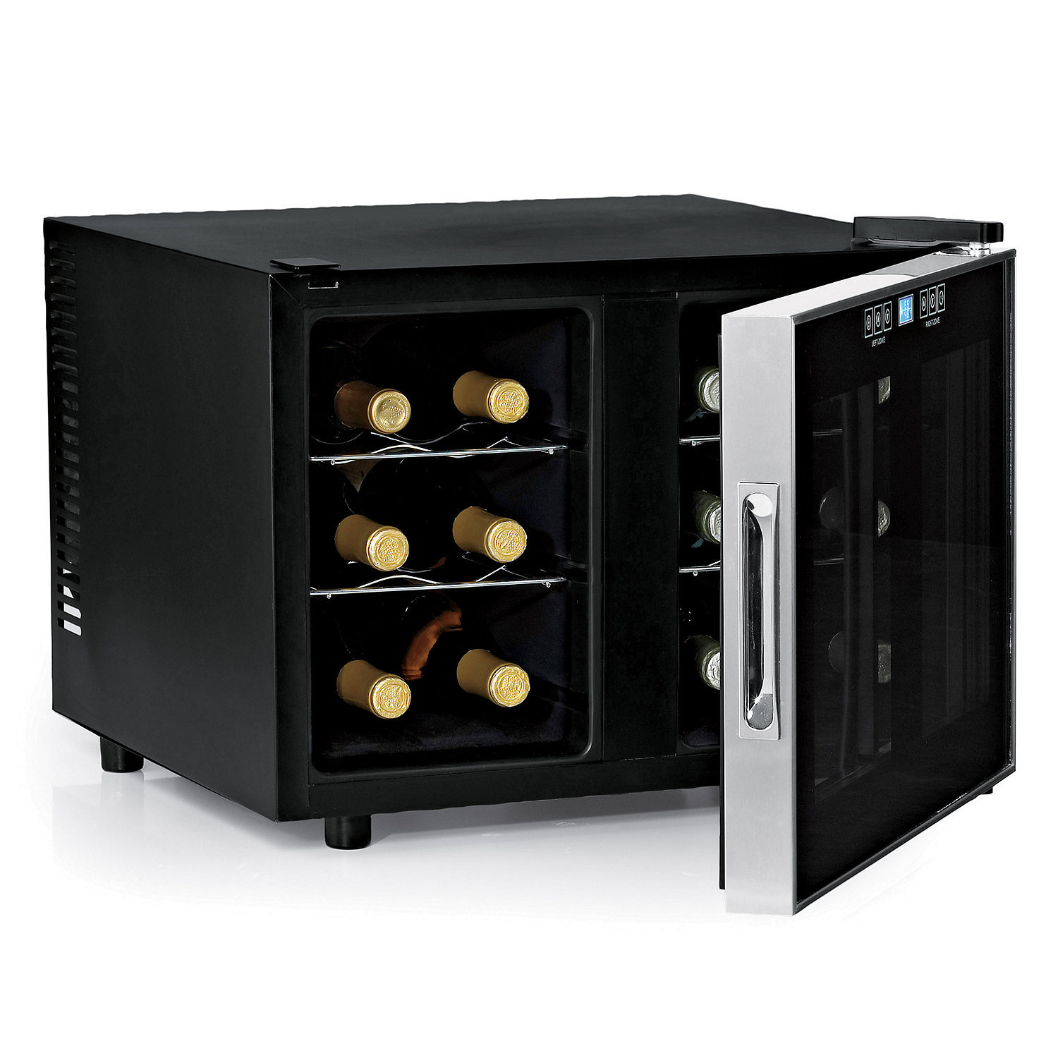 Wine Enthusiast Companies Silent 12 Bottle Dual Zone Wine Refrigerator ...