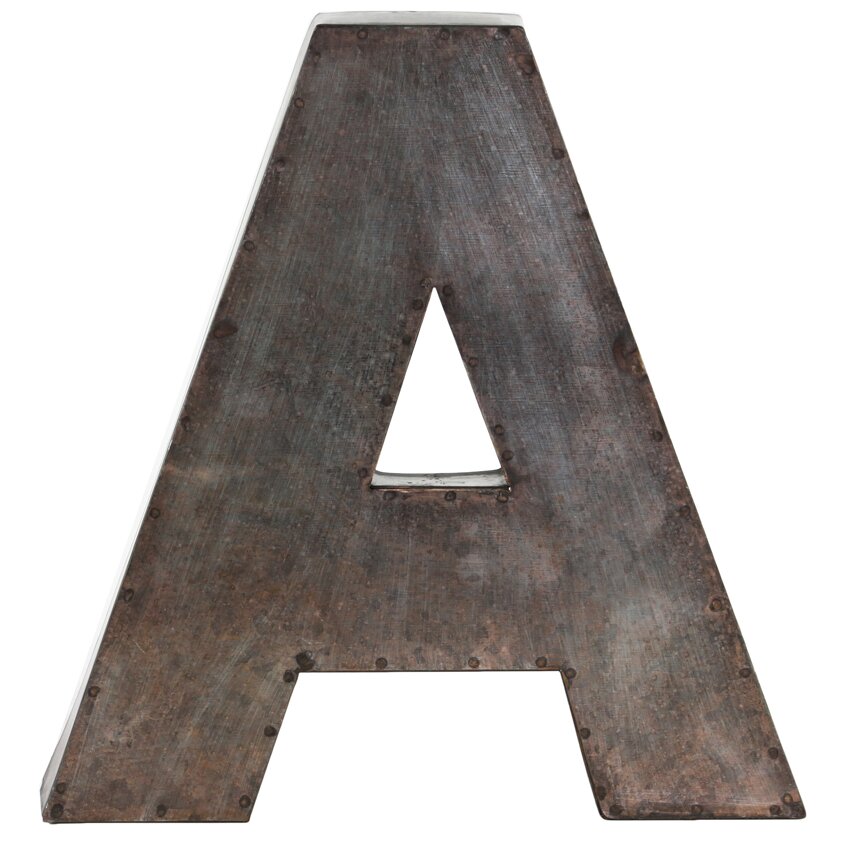 Urban Trends Metal Alphabet Letter & Reviews | Wayfair