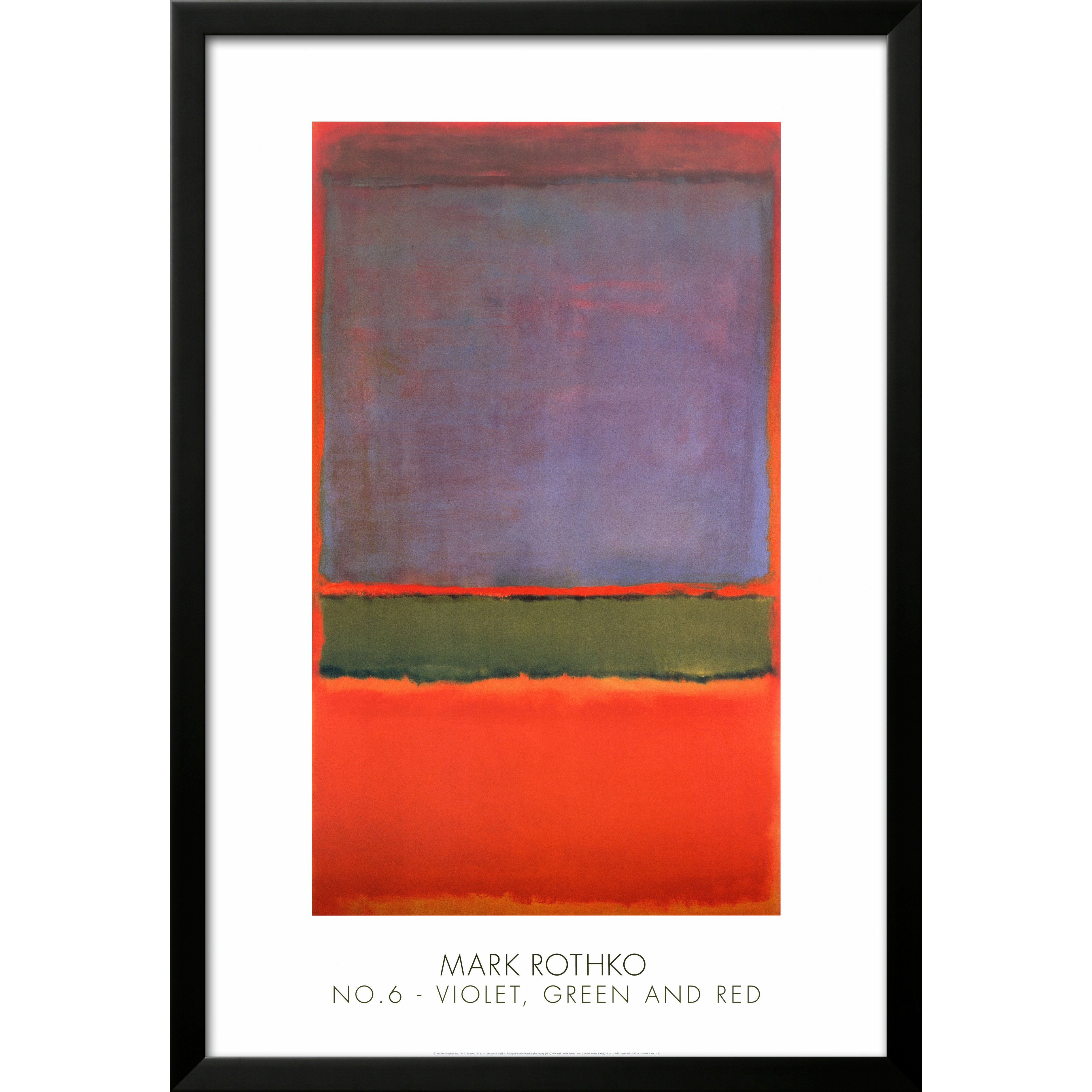 'No. 6 (Violet, Green and Red), 1951' by Mark