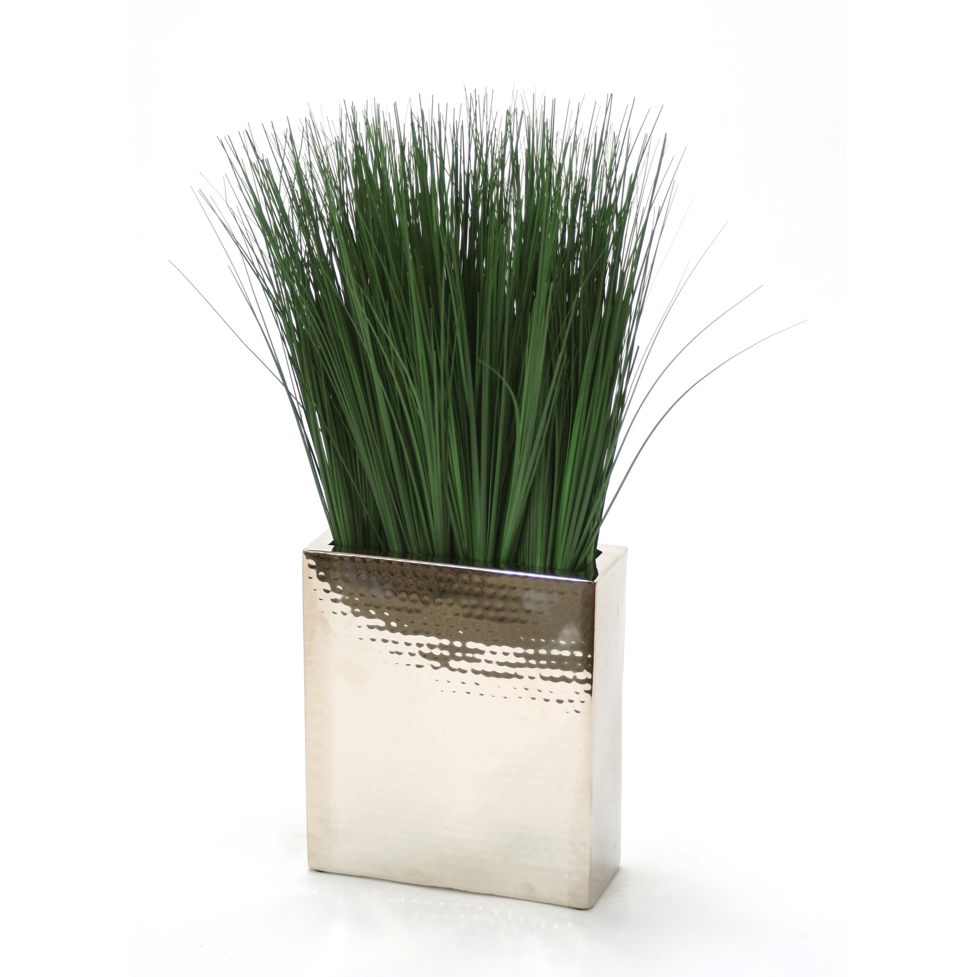 Distinctive Designs Green Grass in Rectangular Decorative Vase Wayfair