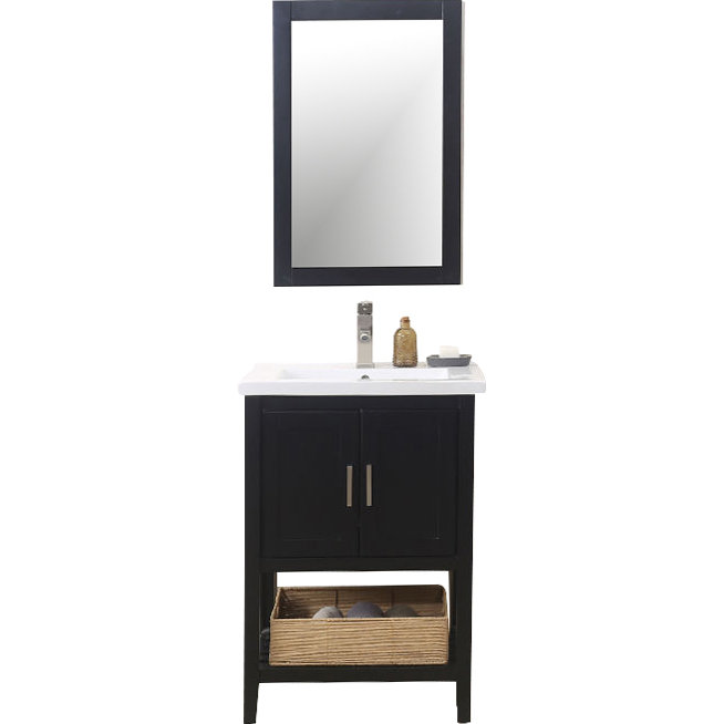 Legion Furniture 24" Single Vanity Set with Mirror & Reviews Wayfair