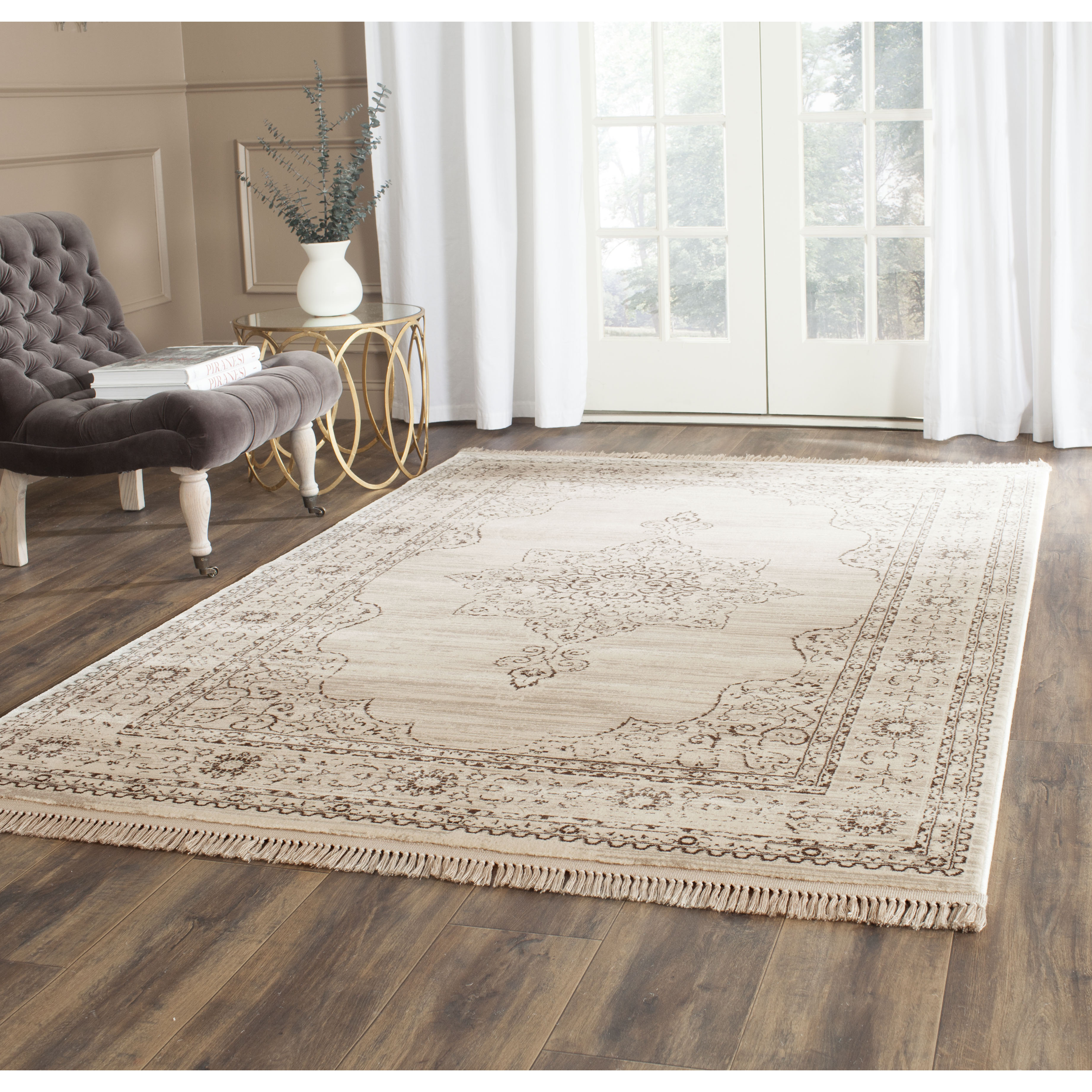 Safavieh Julianne Cream/Gold Area Rug & Reviews Wayfair UK