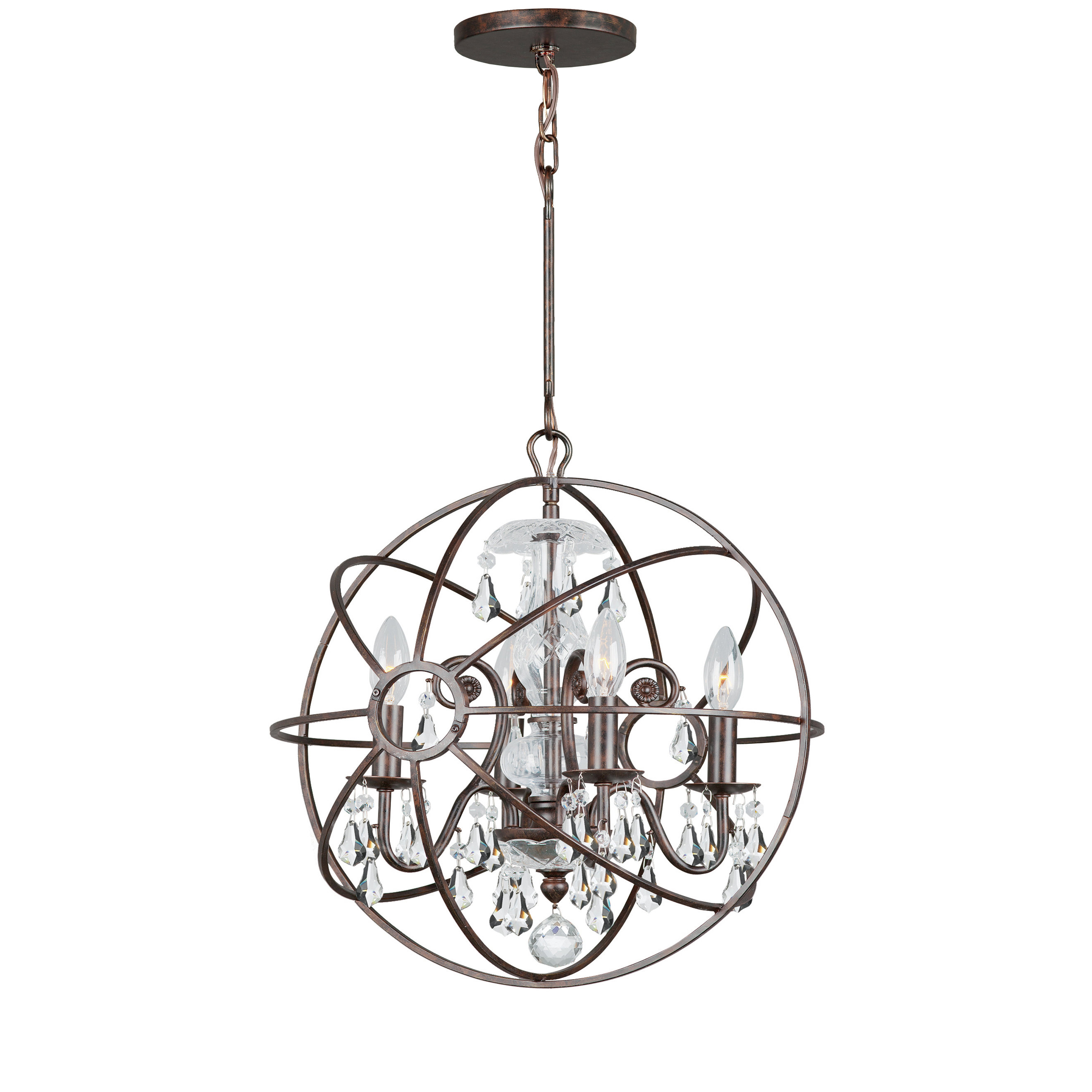 Corrigan Studio Knoxville 4 Light Crystal Chandelier & Reviews Wayfair
