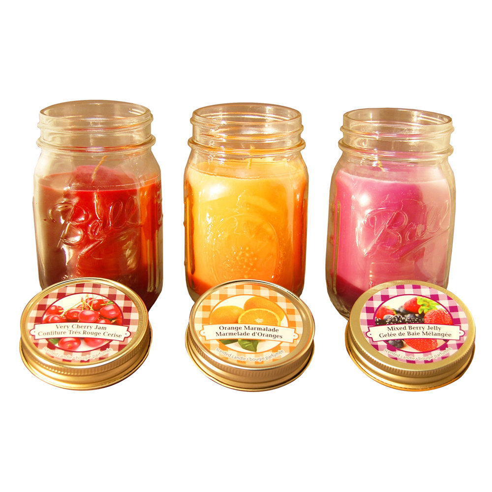 LumaBase 3 Piece Jam and Jelly Jar Candle Set & Reviews Wayfair