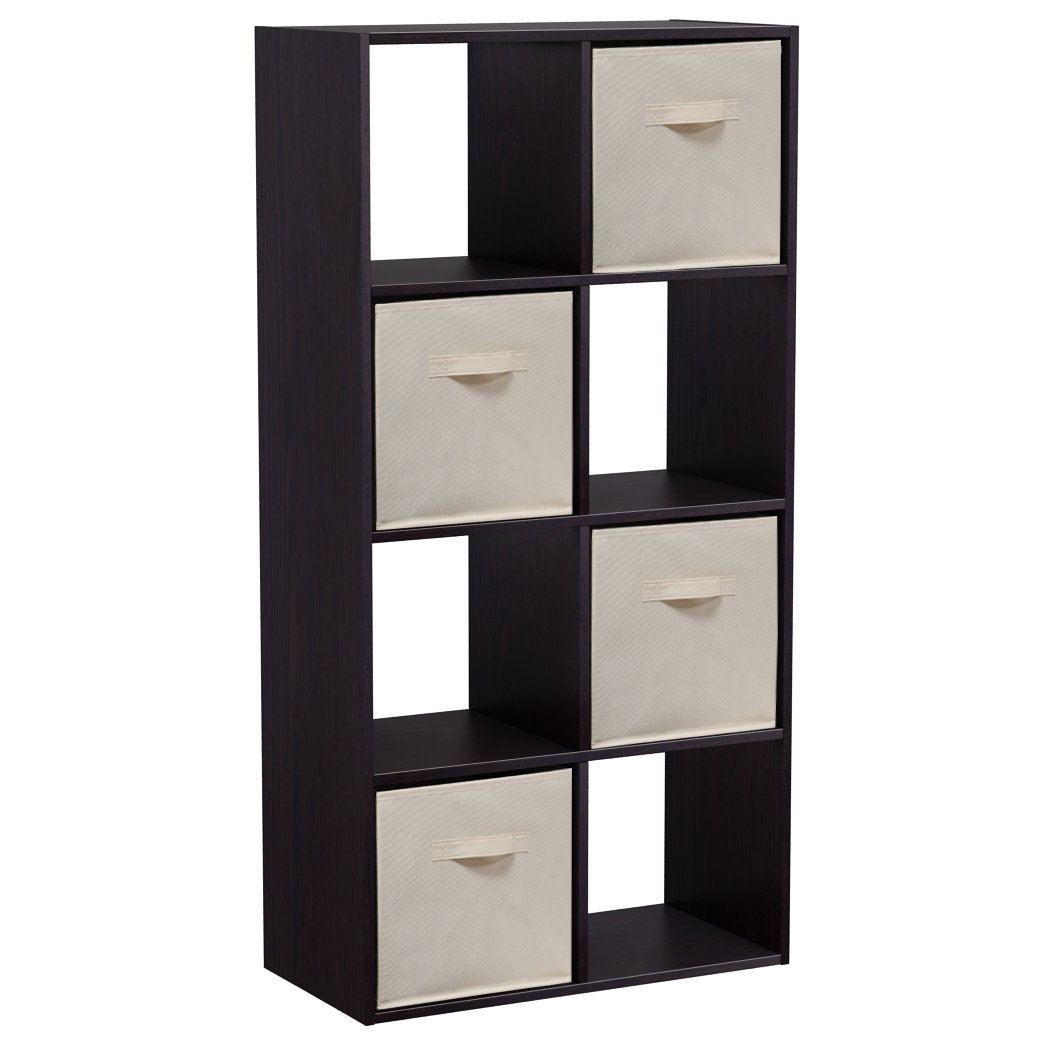 Homestar 47" Cube Unit with Fabric Bins Bookcase Wayfair