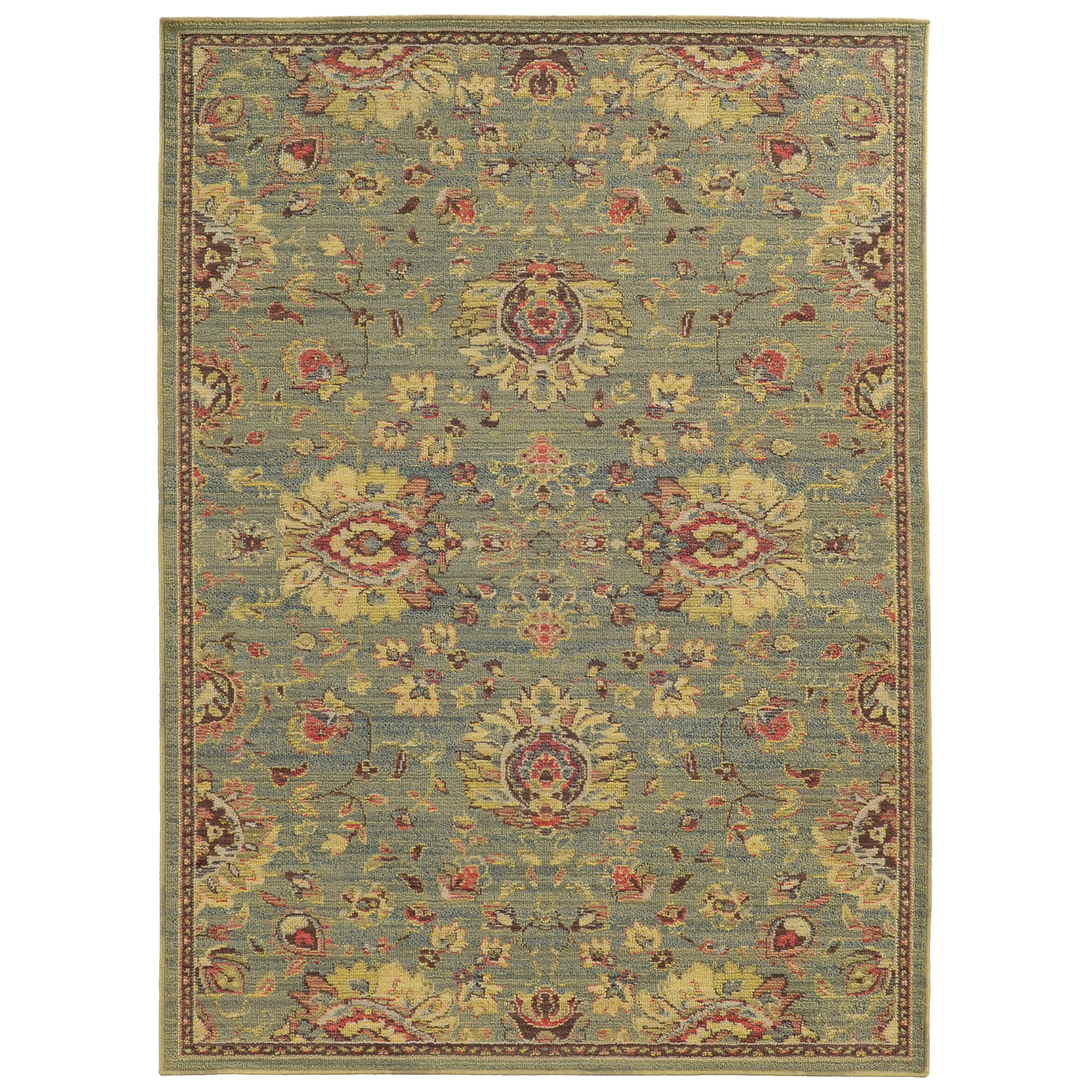 Tommy Bahama Home Tommy Bahama Cabana Blue / Beige Oriental Rug