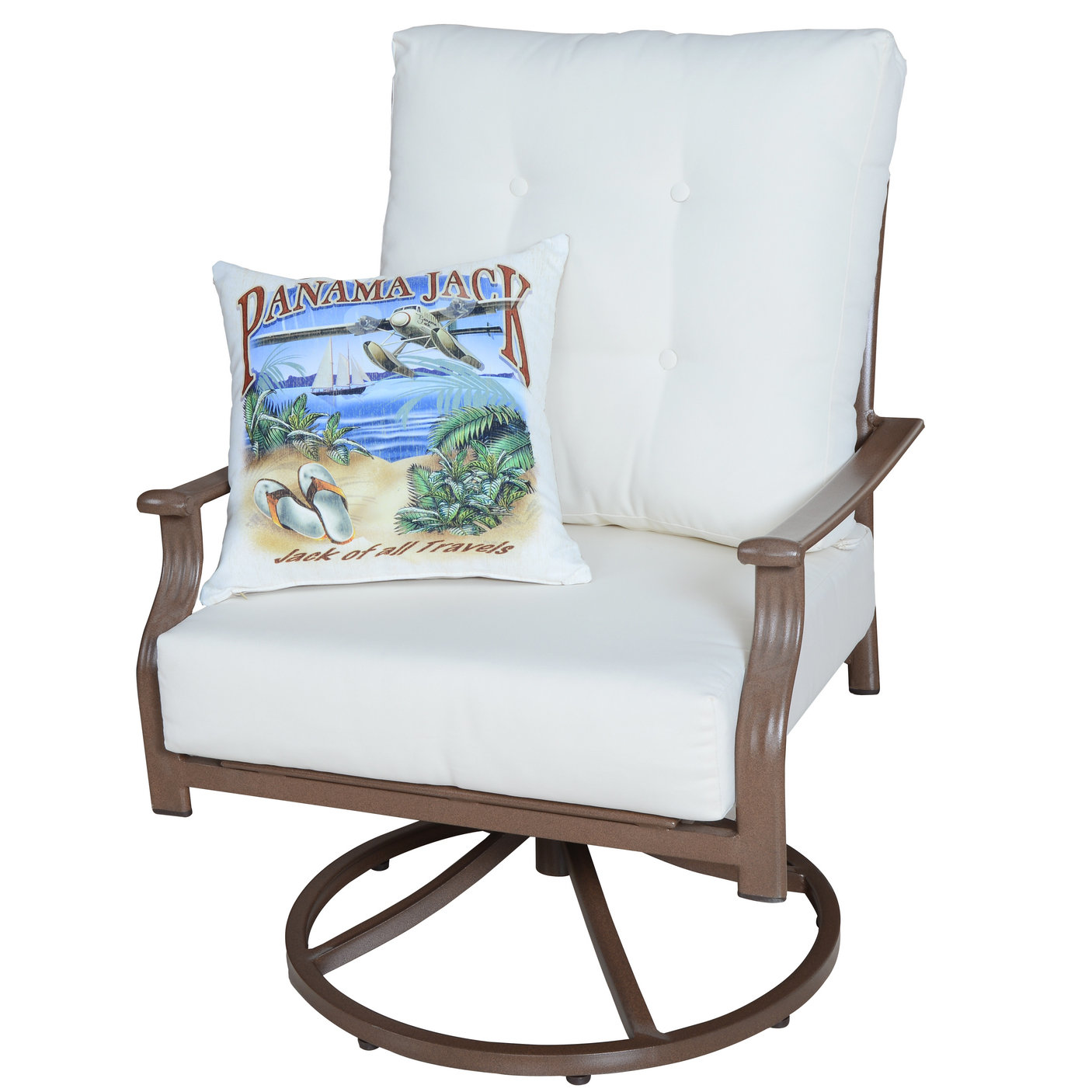 Panama Jack Island Breeze Swivel Chair with Cushions & Reviews Wayfair