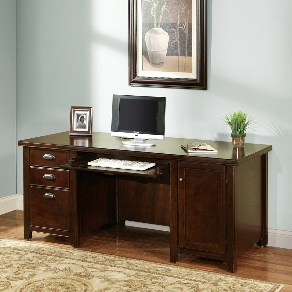 kathy ireland Home by Martin Furniture Tribeca Loft Computer Desk with