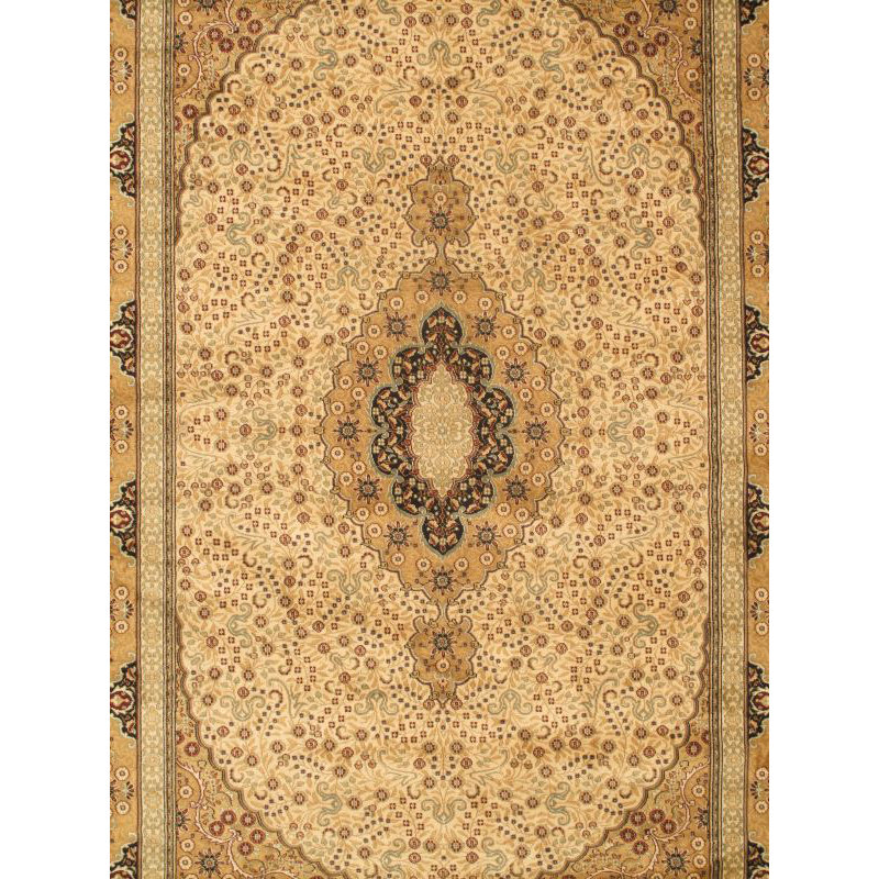 ECARPETGALLERY Beige Medallion Kashan Kashmir Area Rug Wayfair
