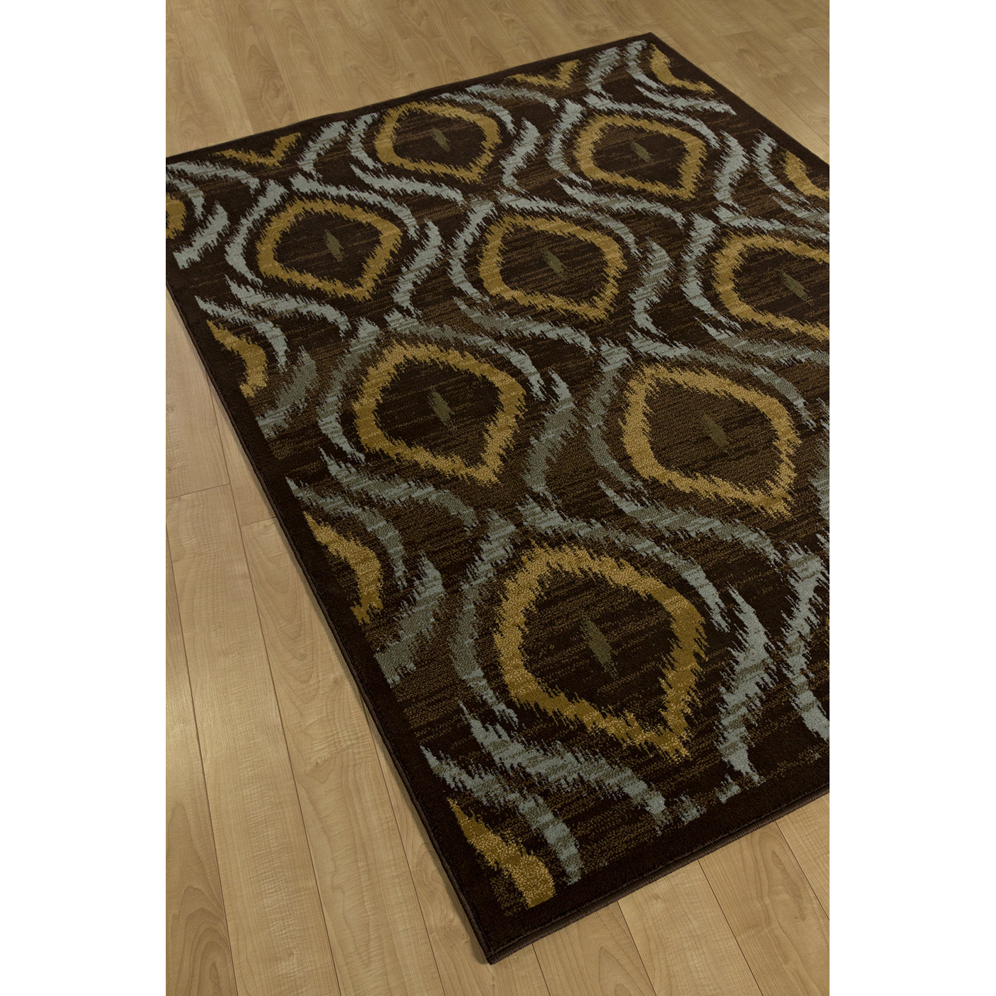 ECARPETGALLERY Ikat Dark Brown Abstract Area Rug Wayfair