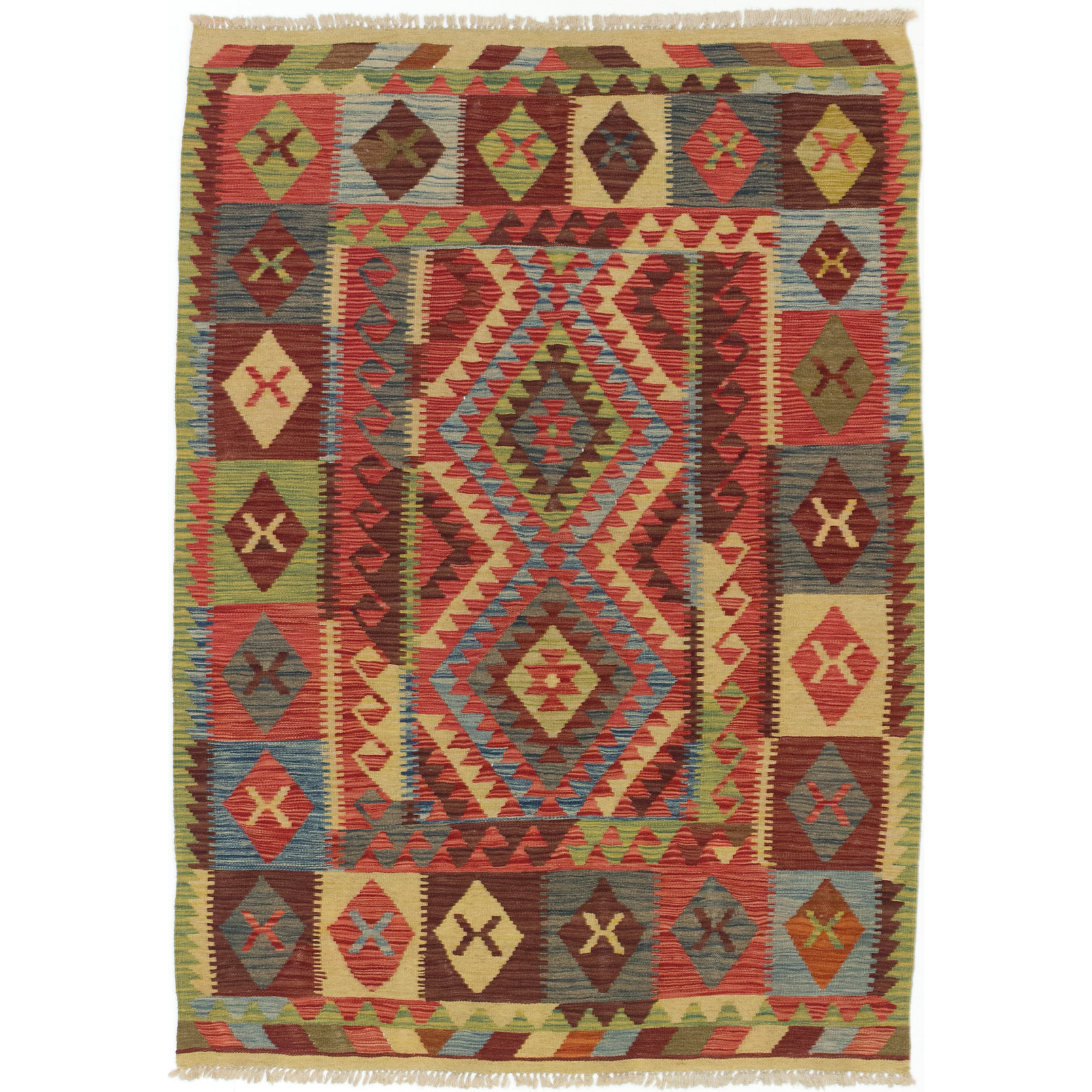 ECARPETGALLERY Kashkoli FlatWoven Red / Yellow Area Rug Wayfair.ca