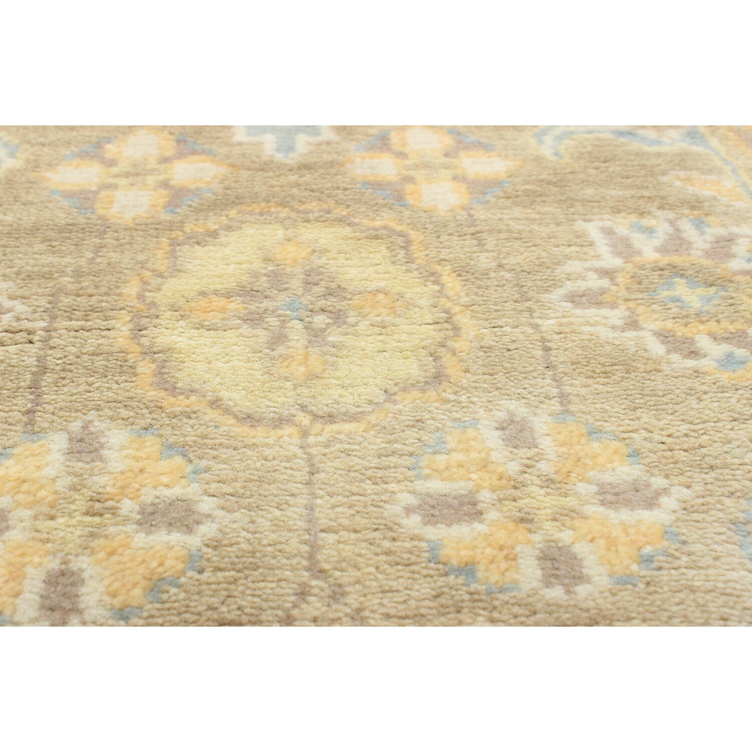 ECARPETGALLERY Royal Ushak Hand-Knotted Cream/Ivory Area Rug | Wayfair