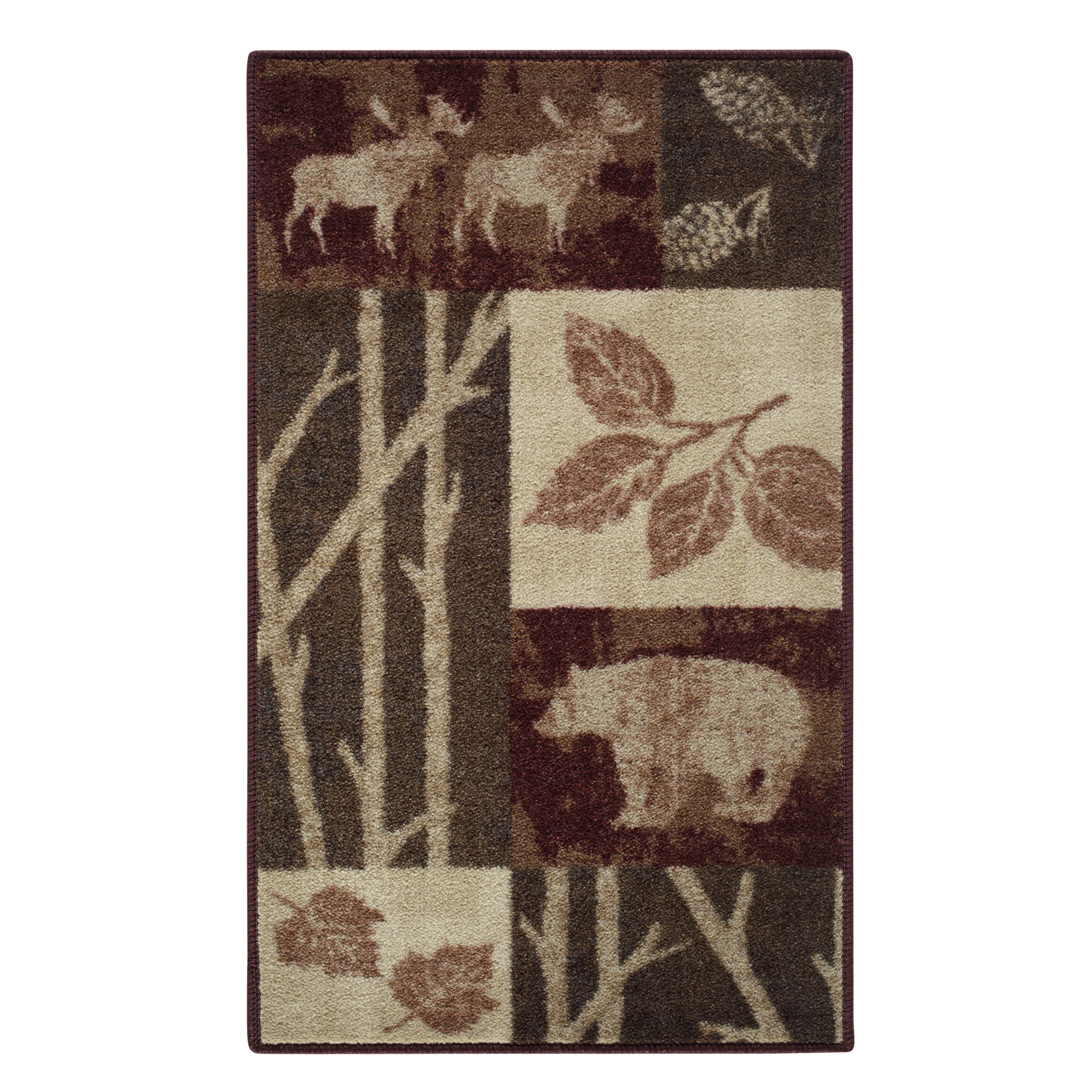 Brumlow Mills Rustic Nature Garnet Area Rug & Reviews | Wayfair