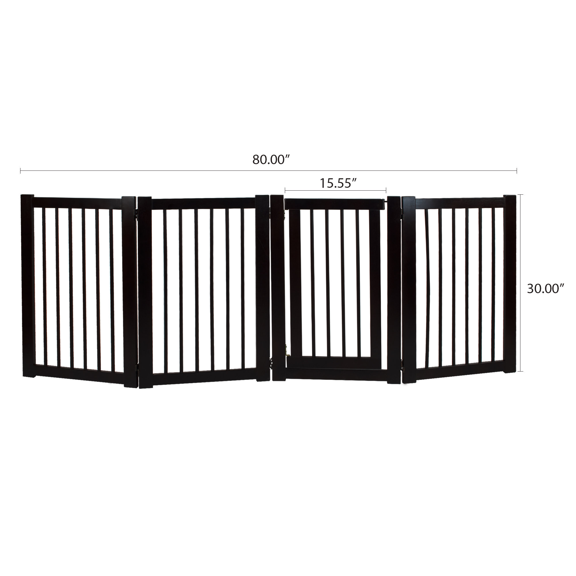 Casual Home Free Standing Pet Gate with Door & Reviews Wayfair