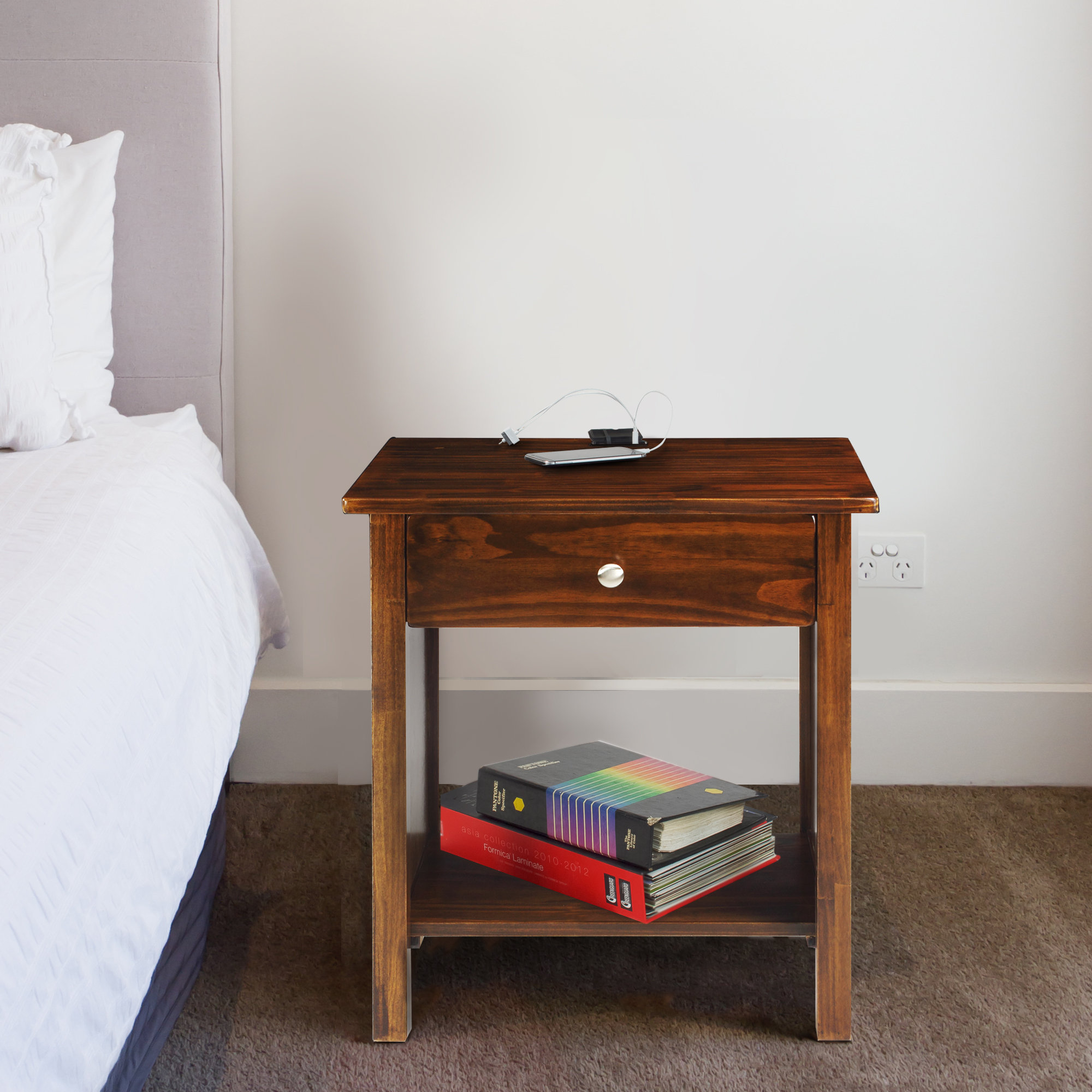 Casual Home Nightstand with USB Port & Reviews Wayfair.ca