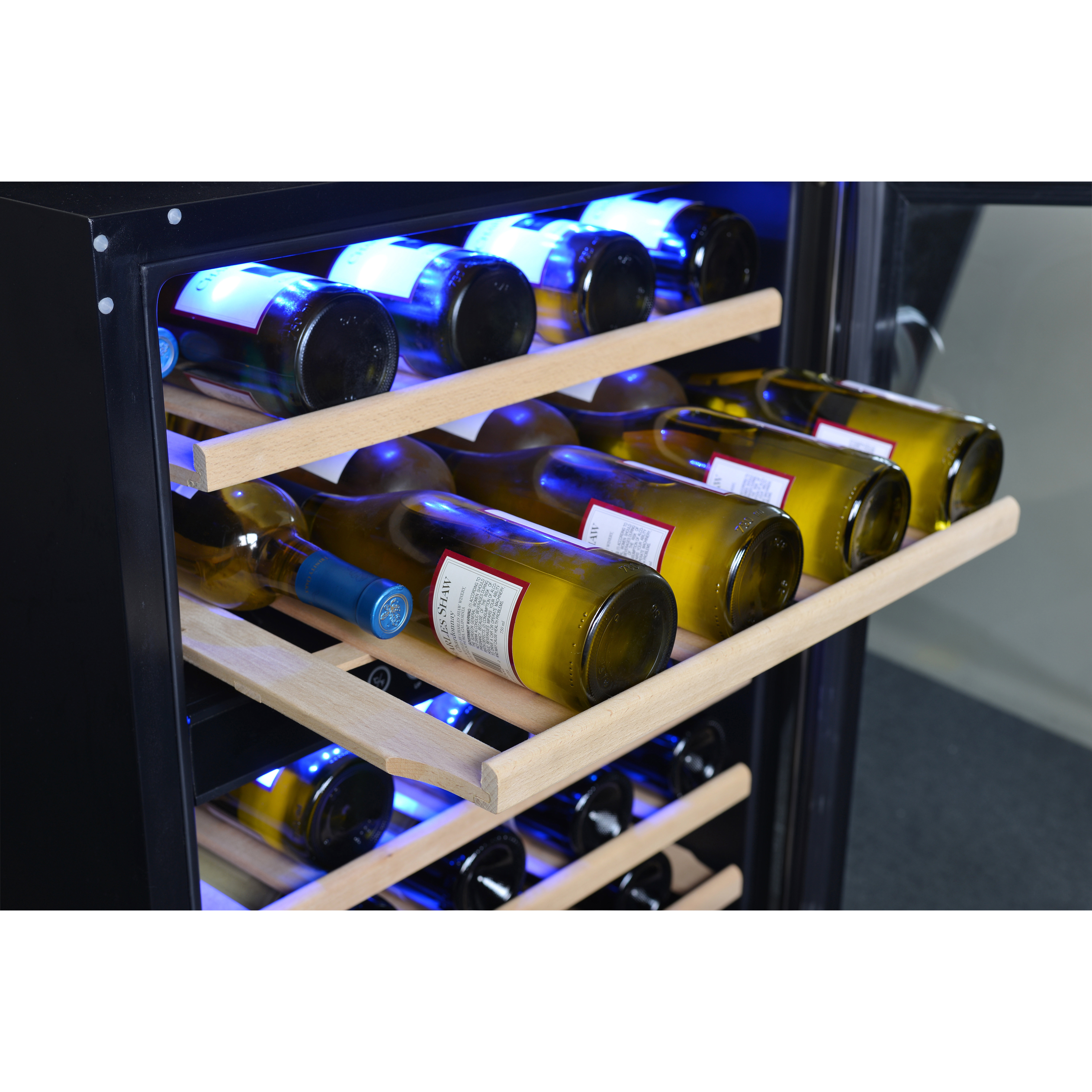 NewAir 46 Bottle Dual Zone BuiltIn Wine Refrigerator & Reviews Wayfair