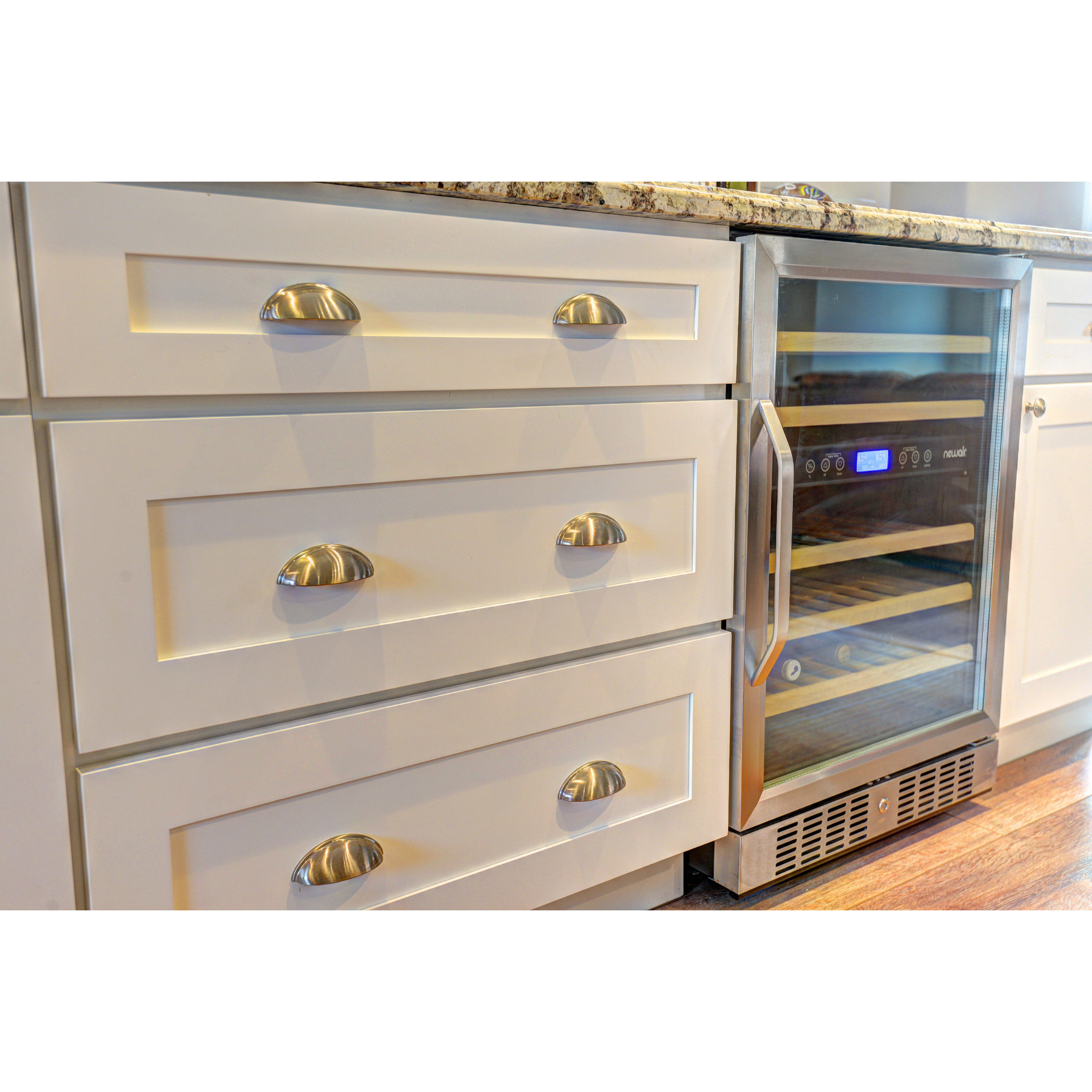 NewAir 46 Bottle Dual Zone BuiltIn Wine Refrigerator & Reviews Wayfair