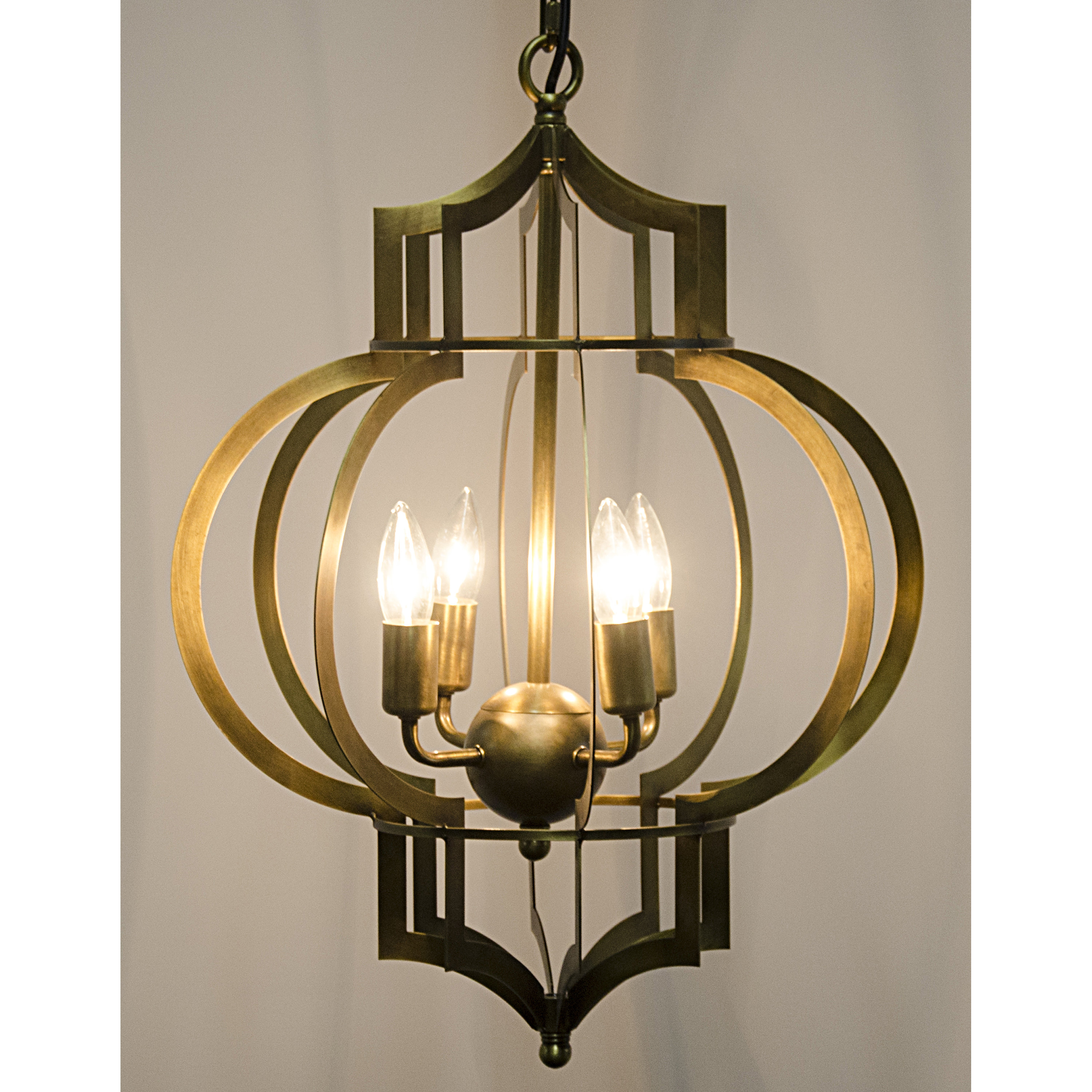 Noir 4 Light Foyer Pendant | Wayfair