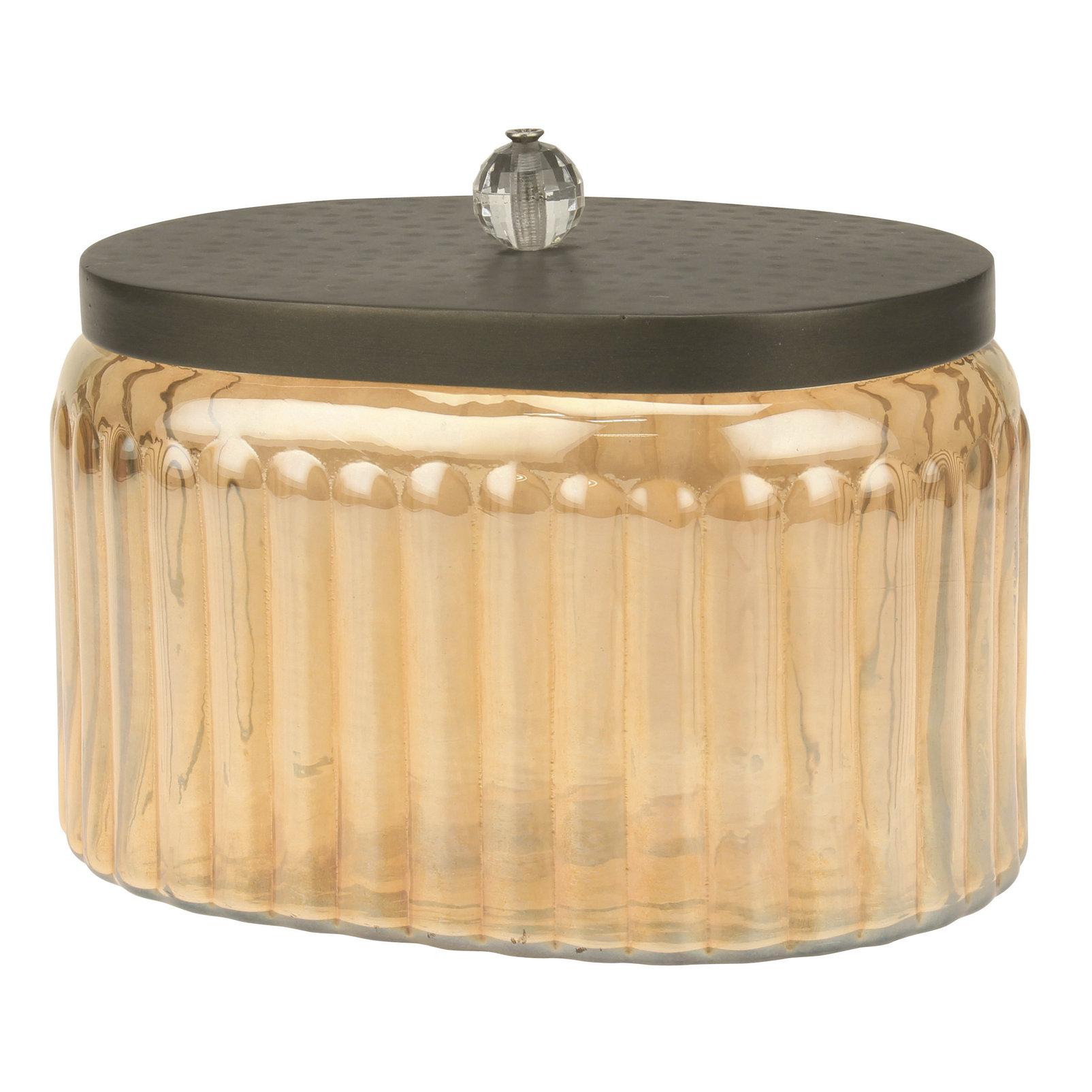 CKK Home Décor, LP Stonebriar Decorative Glass Canister with Hammered