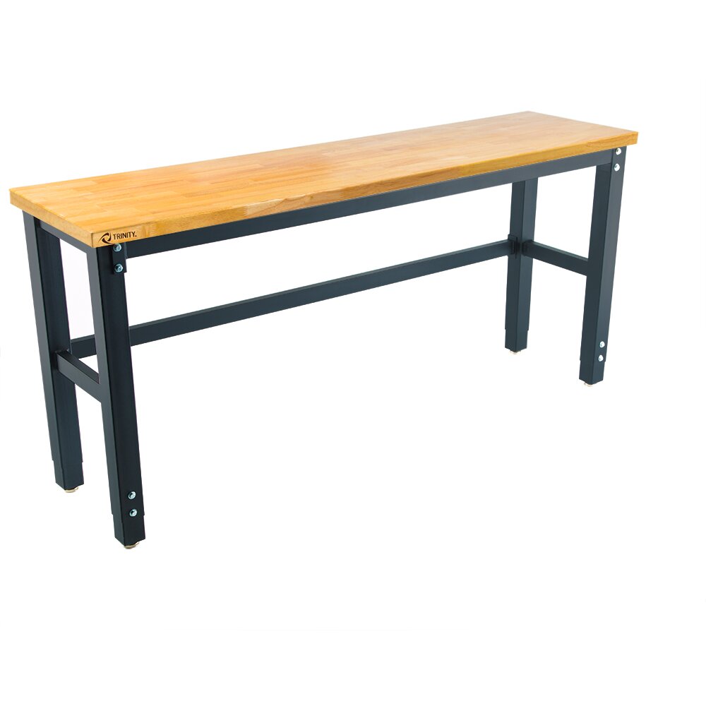 Trinity Height Adjustable Wood Top Workbench &amp; Reviews ...