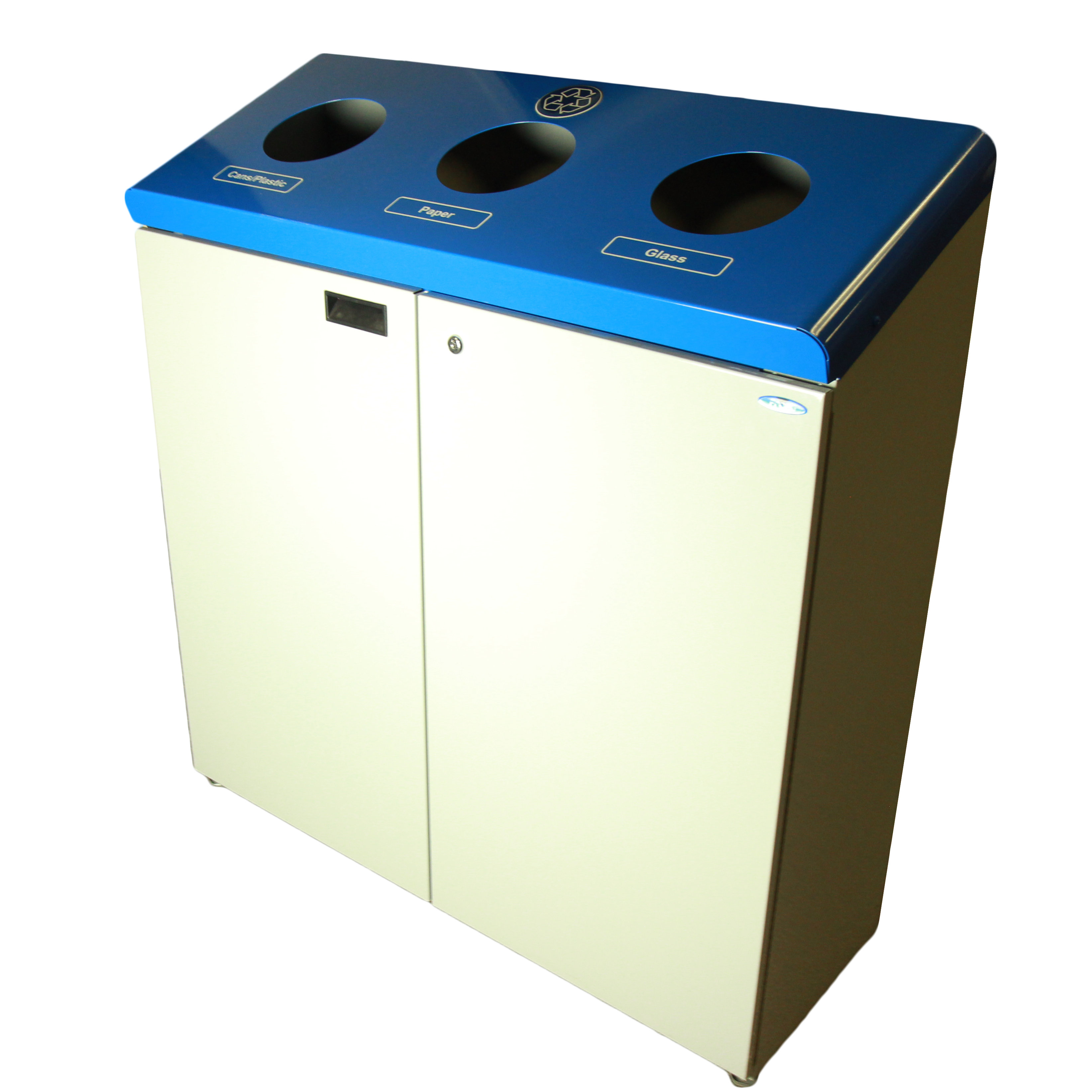 Frost 53Gal Three Stream Free Standing Multi Compartment Recycling Bin