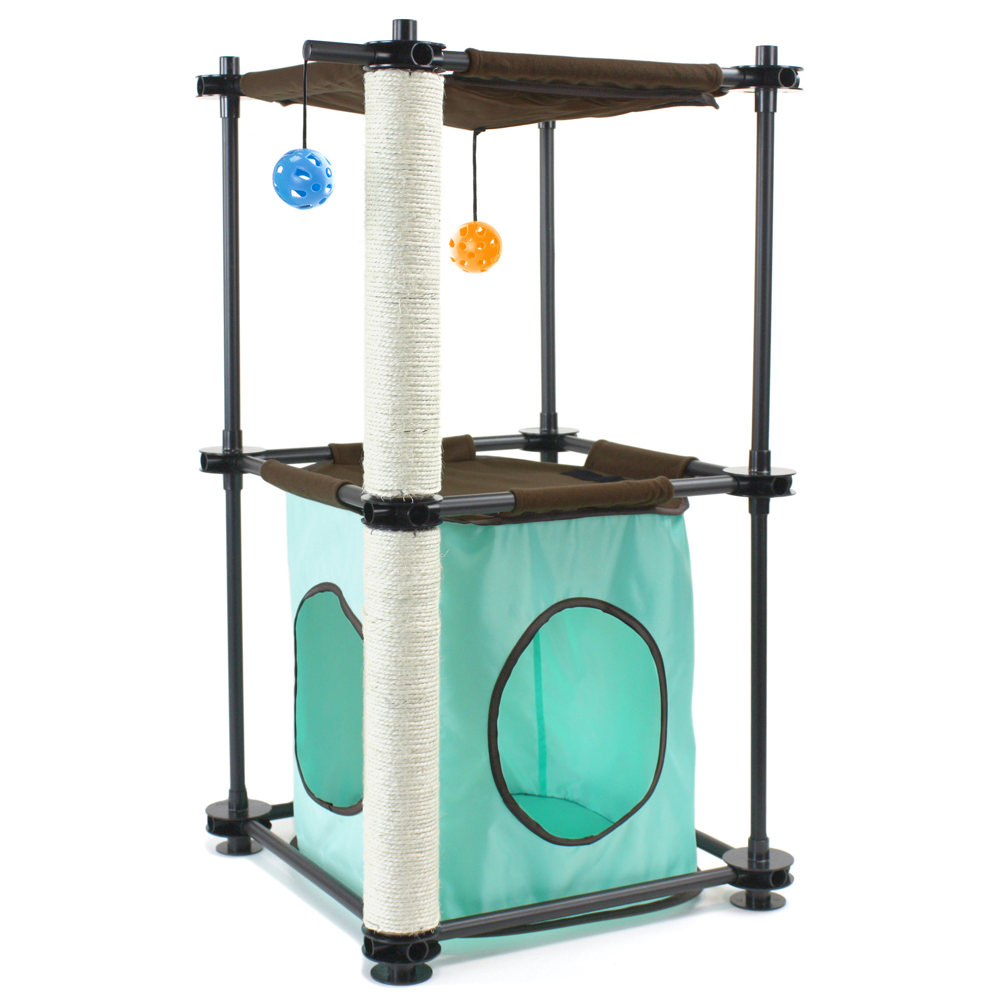 Kitty City 32" Steel Claw Fortress Steel Cat Tree & Reviews Wayfair