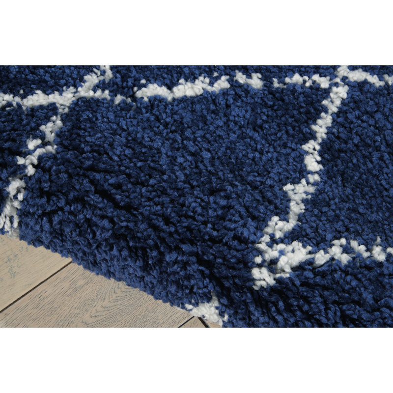 Calvin Klein Rugs Riad Navy/White Area Rug | Wayfair