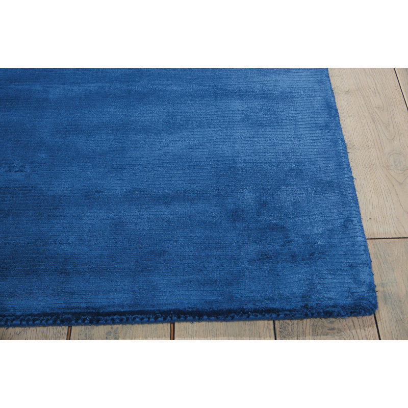 Calvin Klein Rugs Lunar Luminescent Rib Klein Blue Area Rug & Reviews