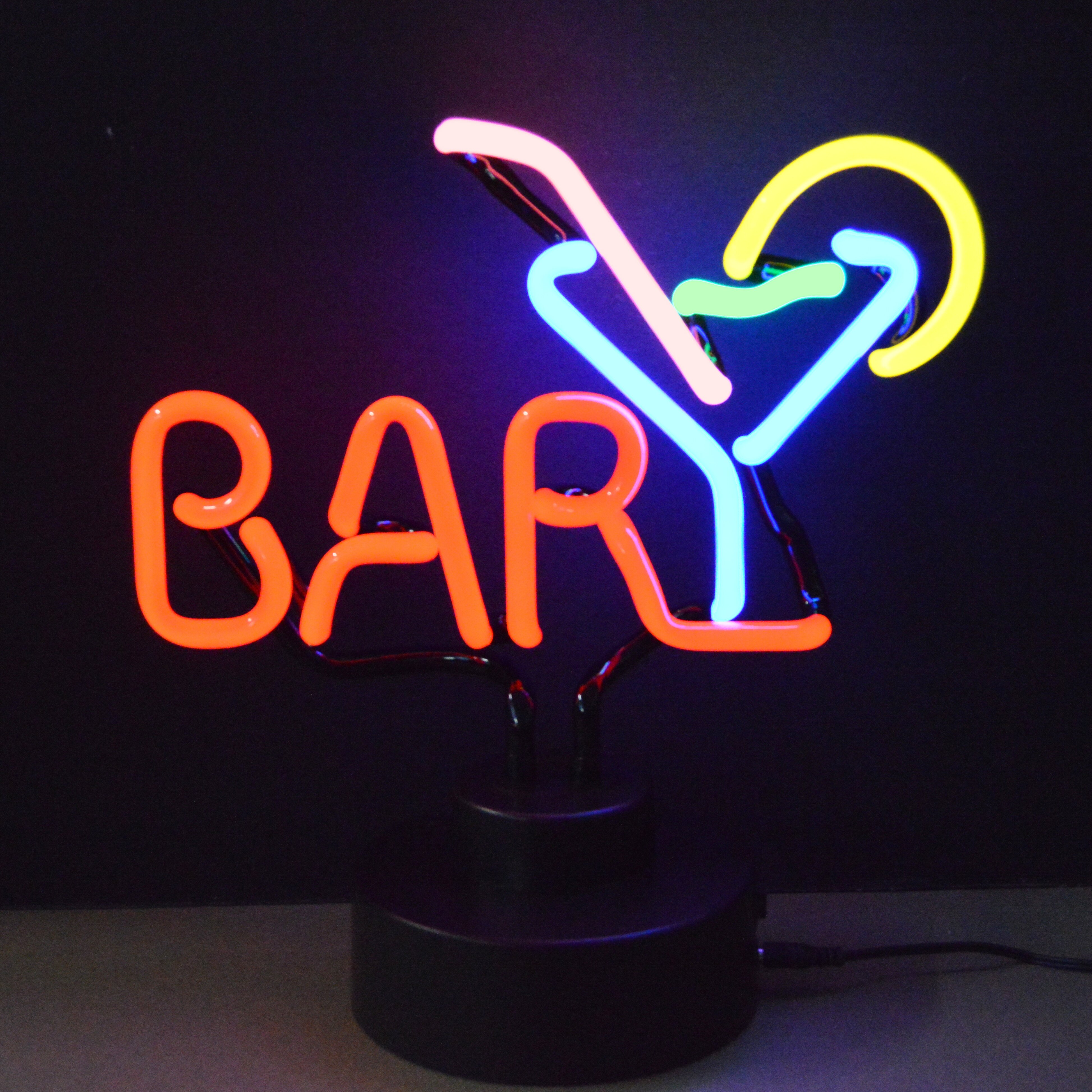 Neonetics Business Signs Bar with Martini Neon Sign