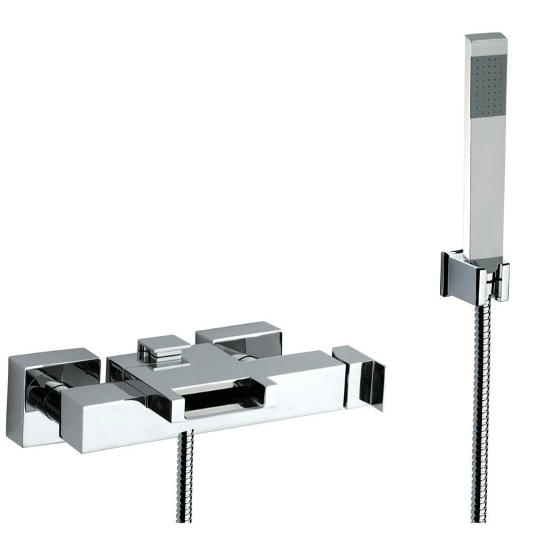 Remer by Nameek's Wall Mounted Tub Filler with Hand Shower & Reviews