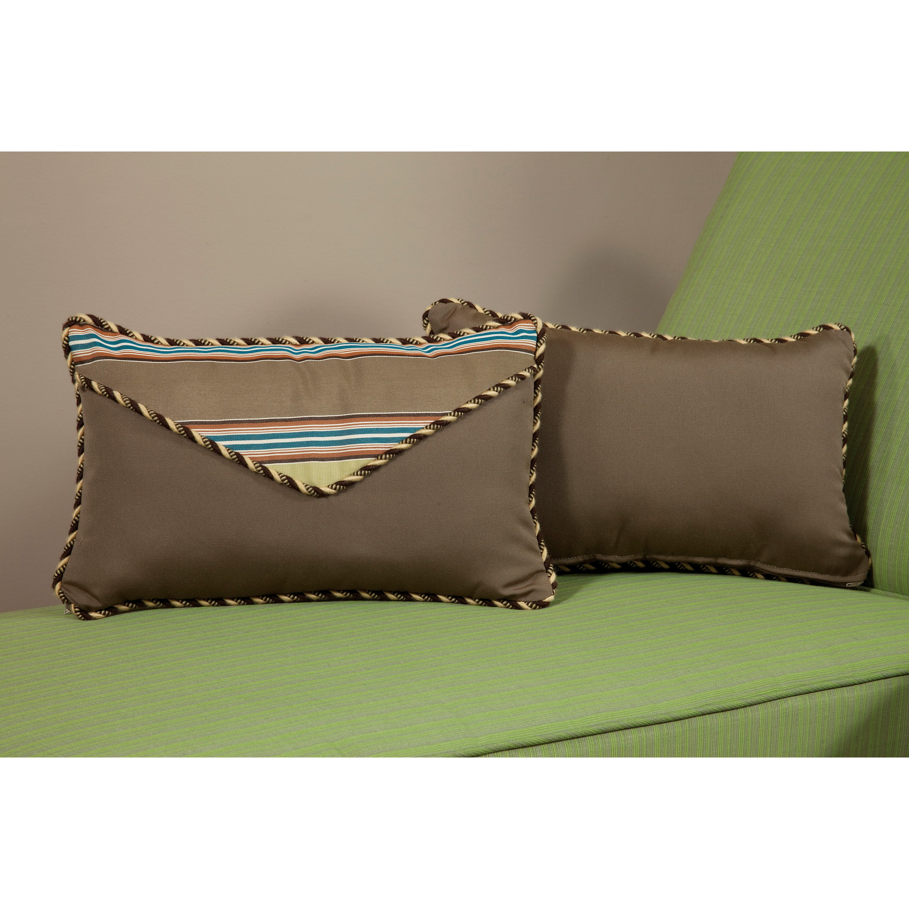 South Sea Rattan Wild Thing Small Indoor/Outdoor Sunbrella Lumbar