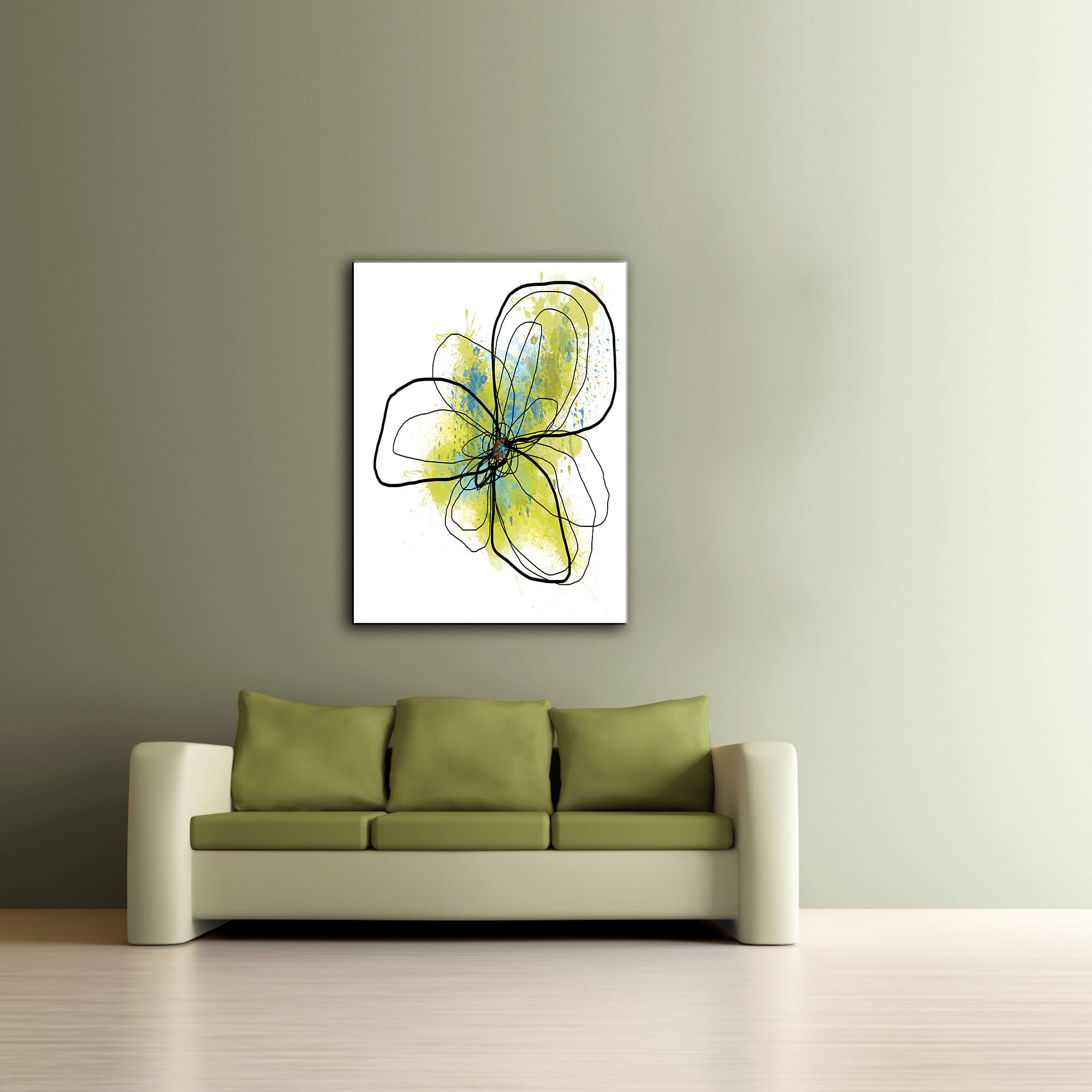 ArtWall ArtApeelz 'Citron Petals II' by Jan Weiss Graphic Art Removable ...