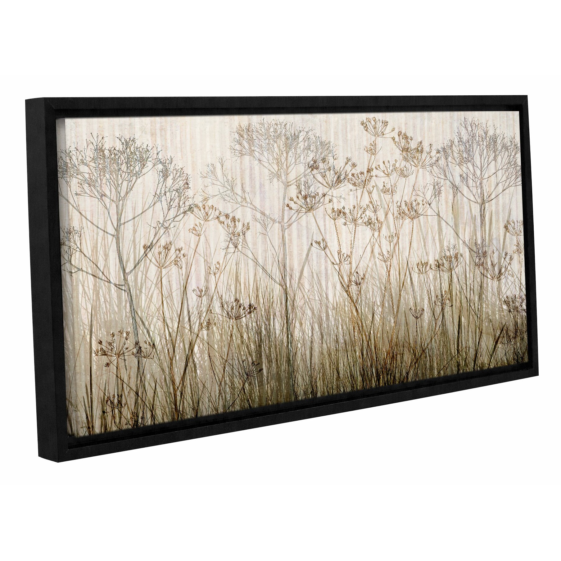 Artwall 'wildflowers Ivory' By Cora Niele Framed Graphic Art On Canvas 