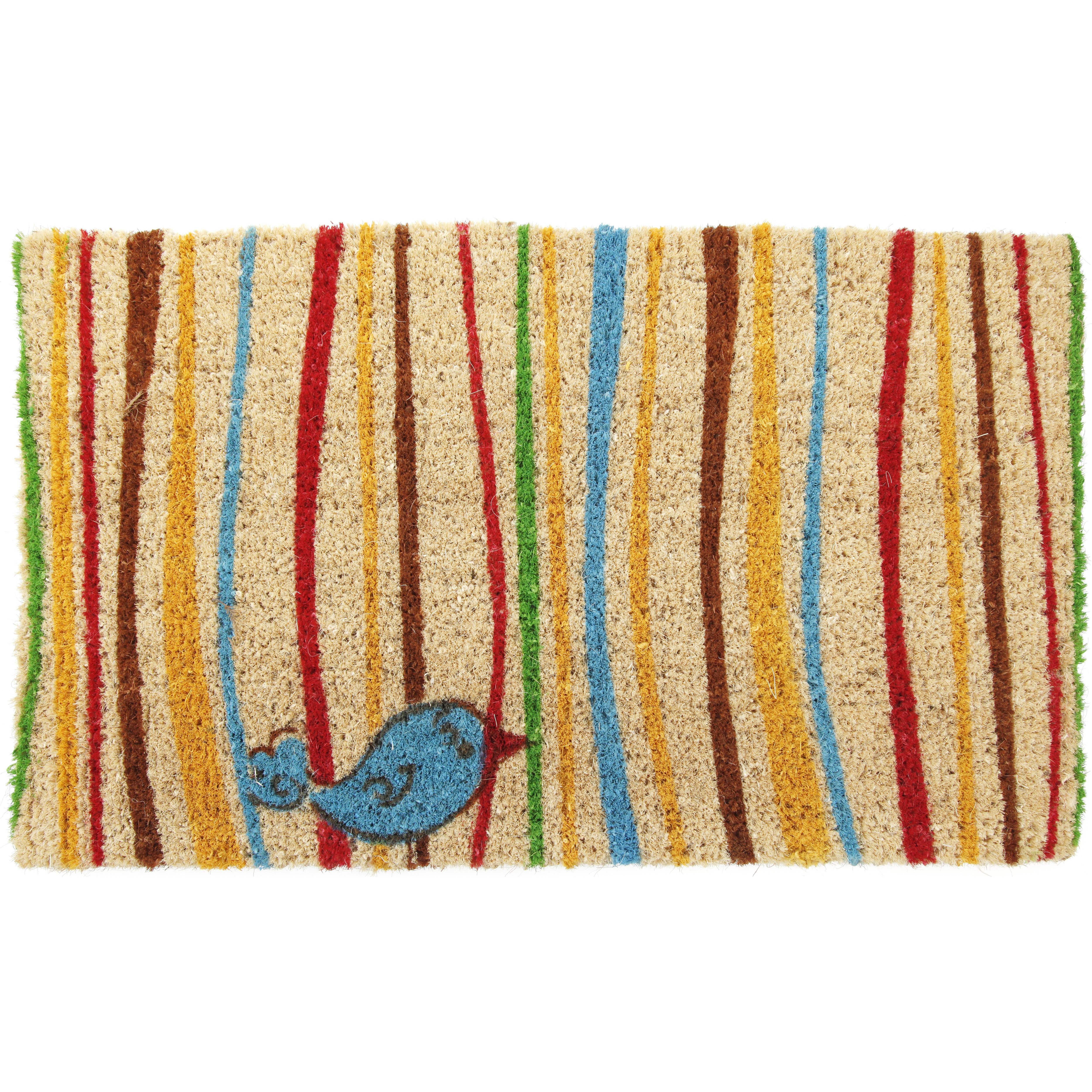 Entryways Handmade Little Groovy Bird Doormat & Reviews Wayfair