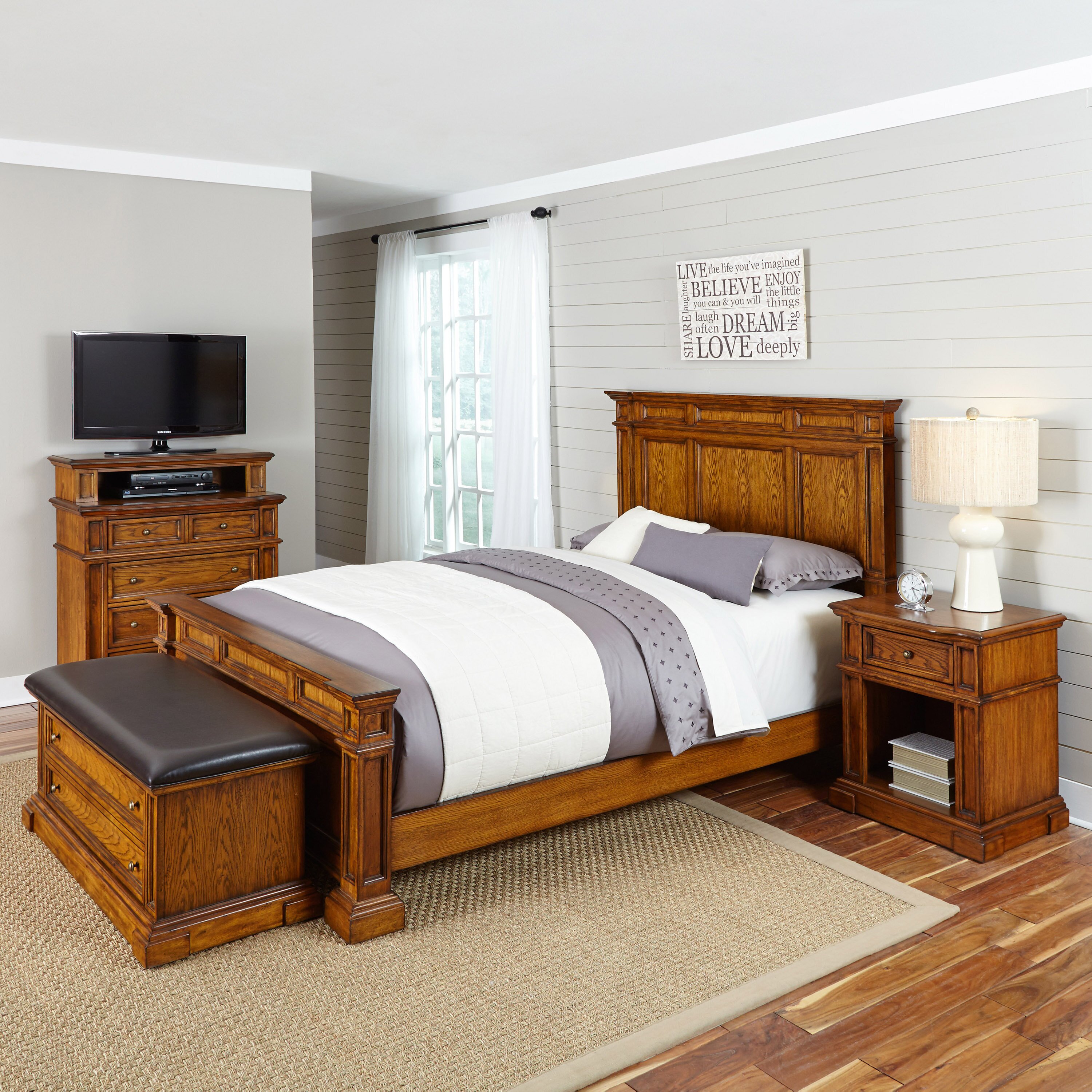 Home Styles Americana Panel 4 Piece Bedroom Set Wayfair