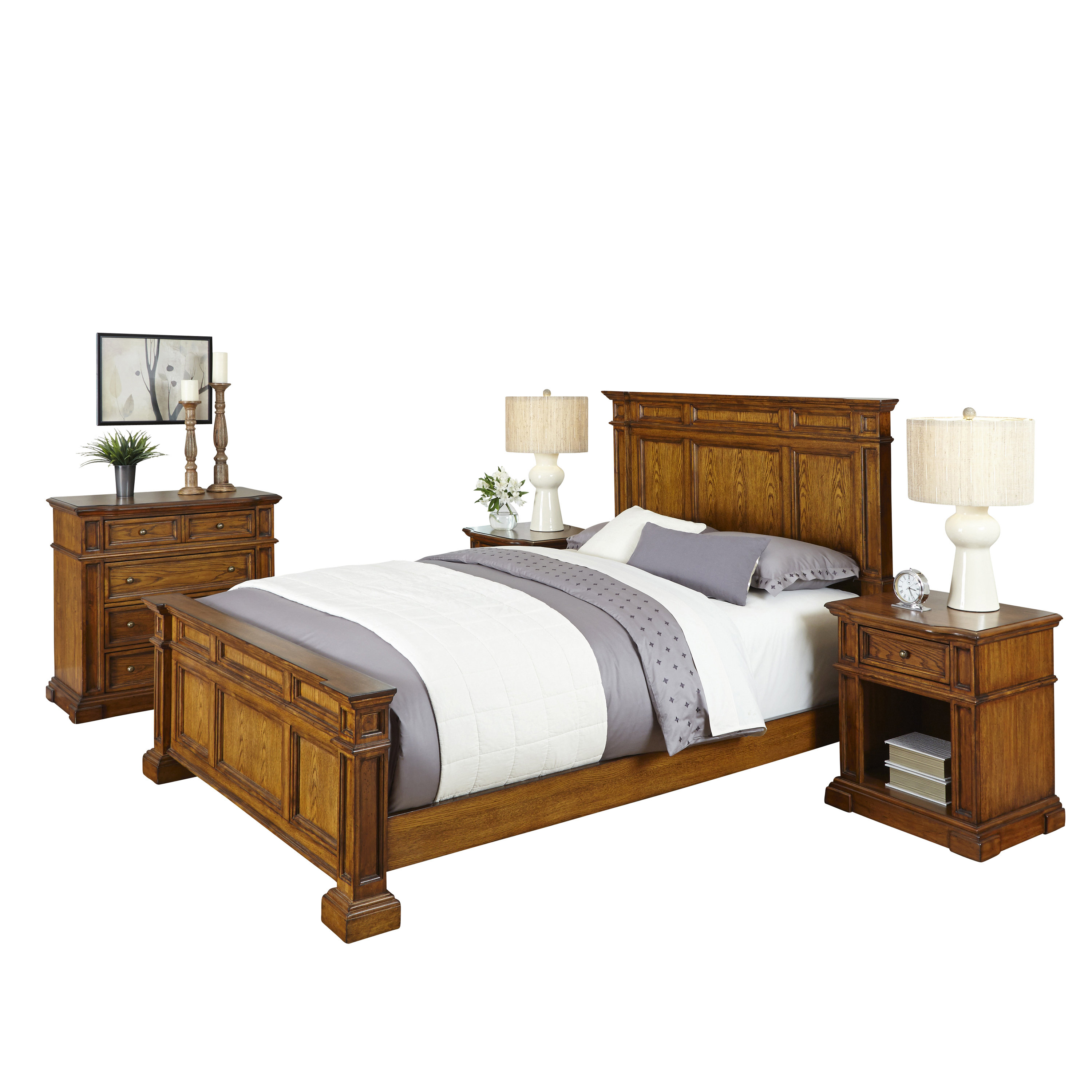 Home Styles Americana Panel 3 Piece Bedroom Set Wayfair