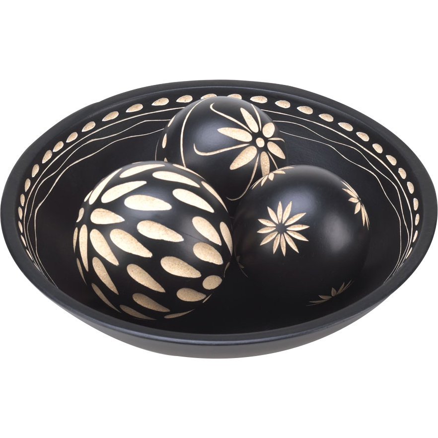 Zingz & Thingz 4 Piece Decorative Ball Display Sculpture Set & Reviews