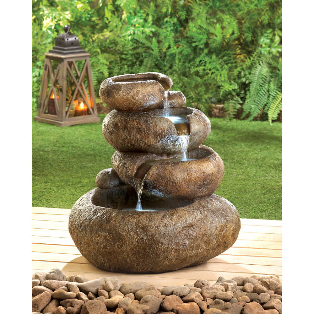 Zingz & Thingz Glowing Stones Polyresin Fountain Wayfair
