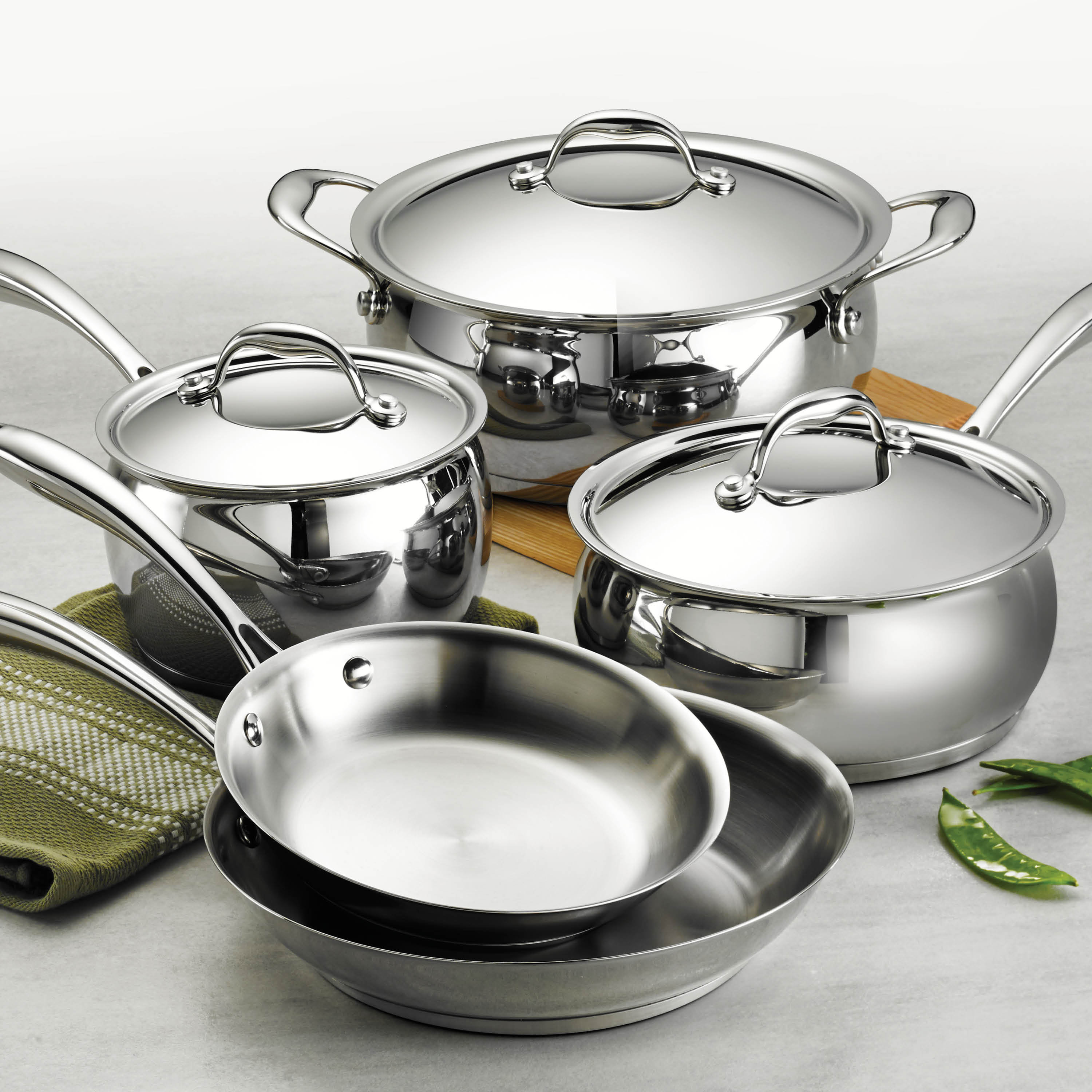 Tramontina Gourmet Domus 8 Piece Stainless Steel Cookware Set & Reviews