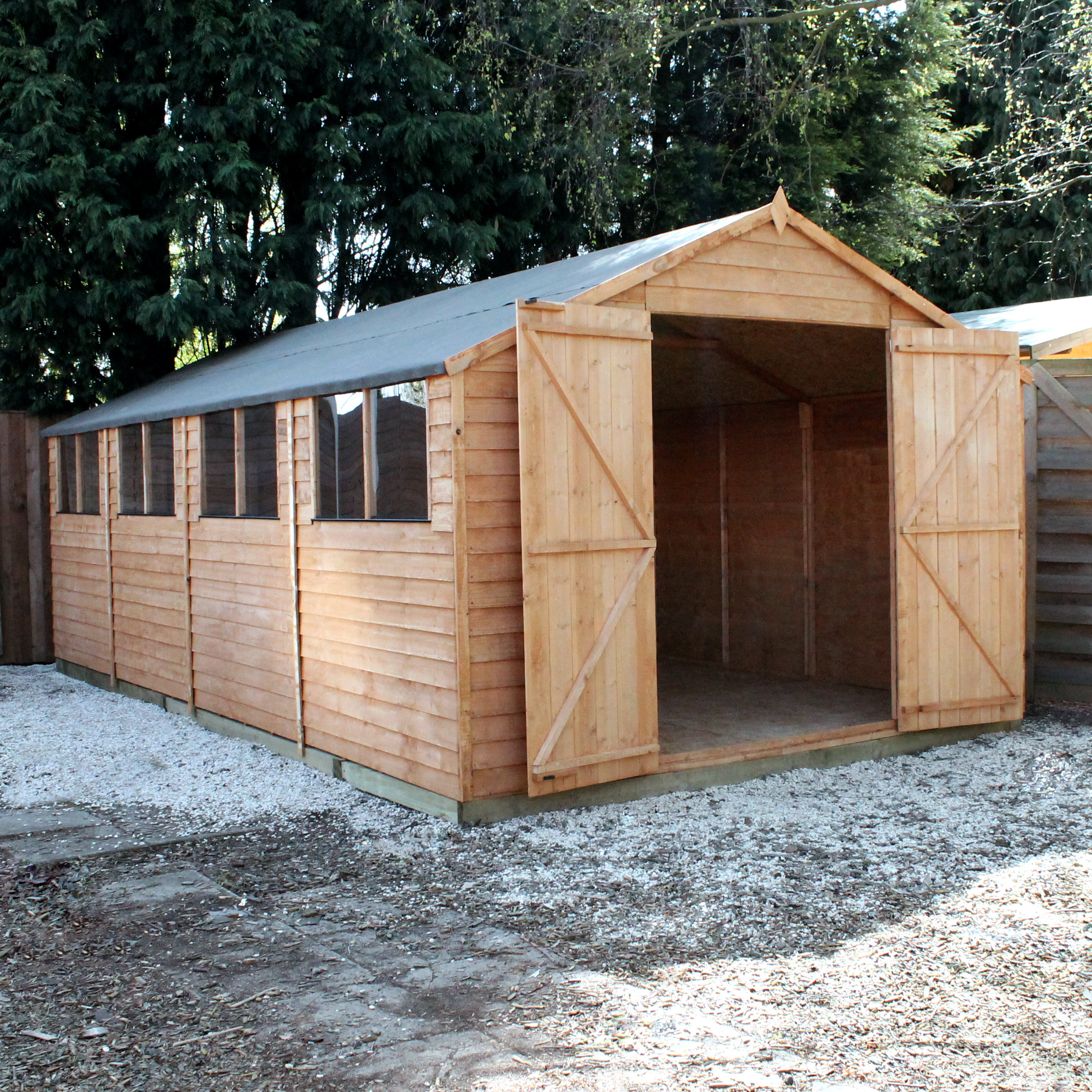 Mercia Garden Products 20 x 10 Overlap Apex Shed Wayfair UK