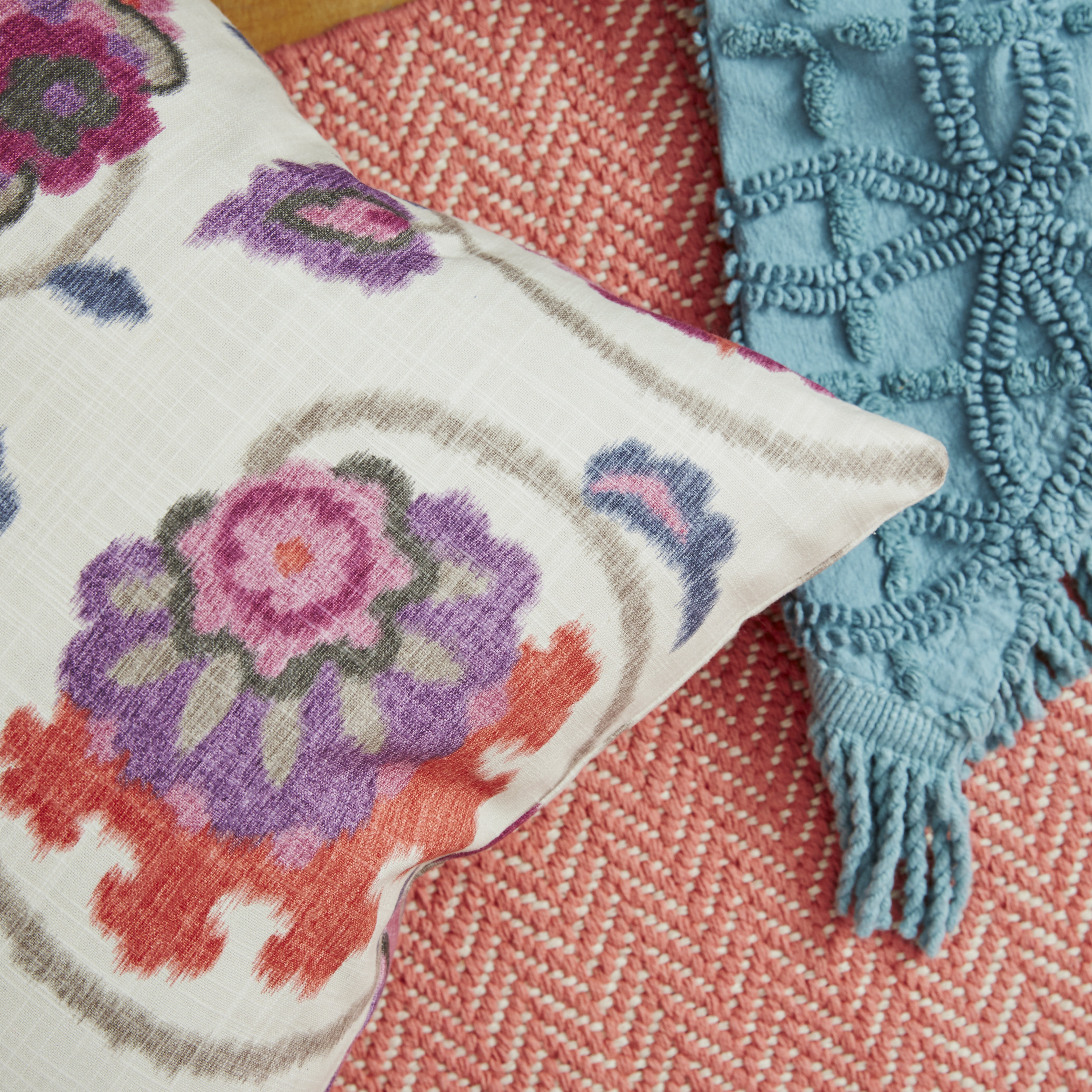 The Pillow Collection Tarian Floral Cotton Throw Pillow & Reviews Wayfair