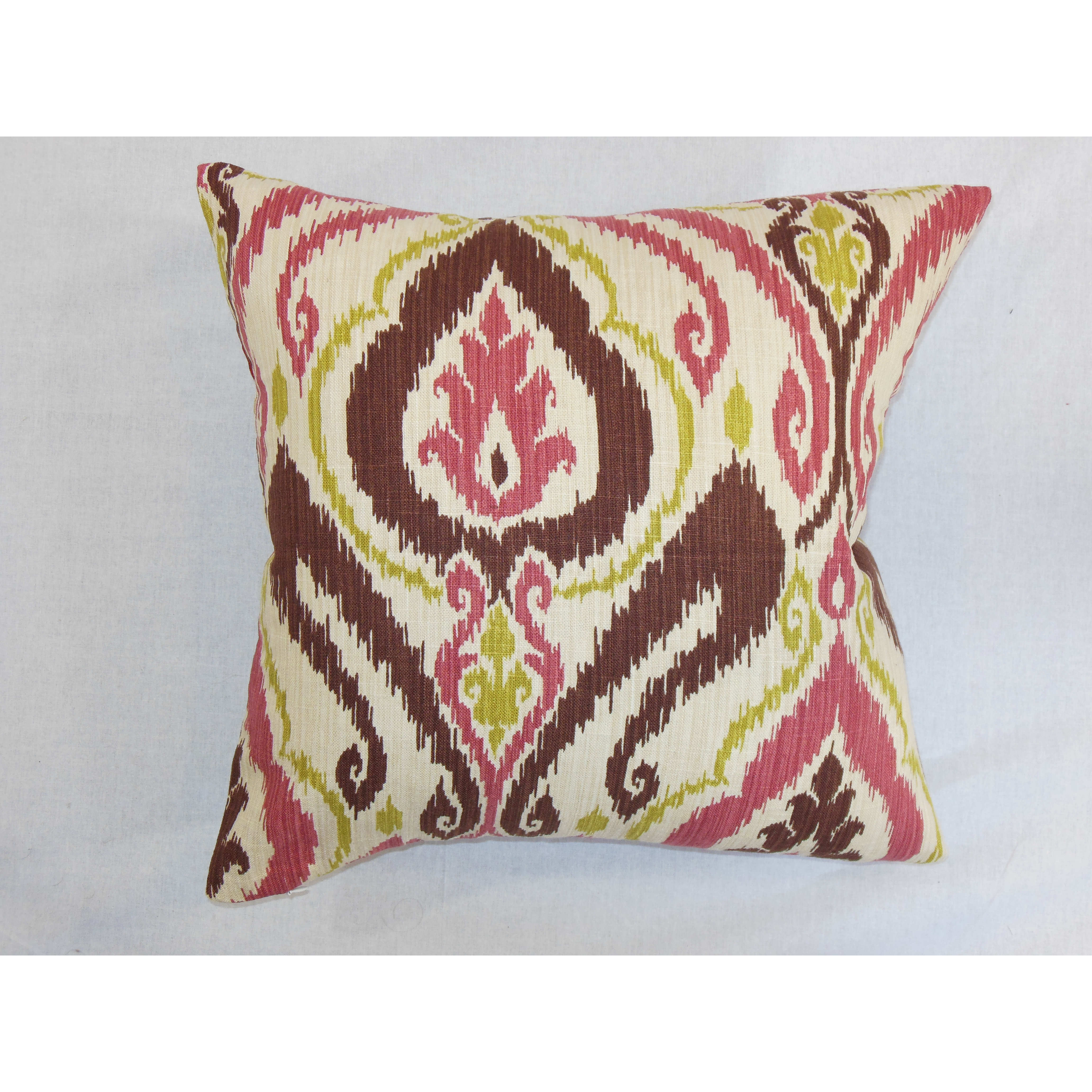 The Pillow Collection Obo Ikat Cotton Throw Pillow & Reviews Wayfair