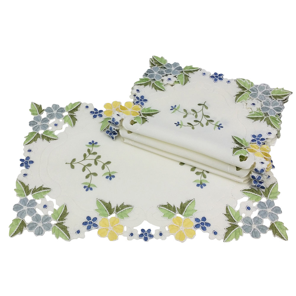 Xia Home Fashions Fancy Flowers Placemat & Reviews Wayfair