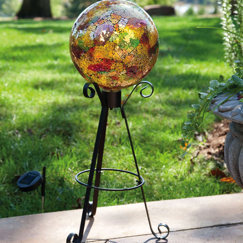 Evergreen Flag & Garden Tall Solar Gazing Ball Stand & Reviews Wayfair