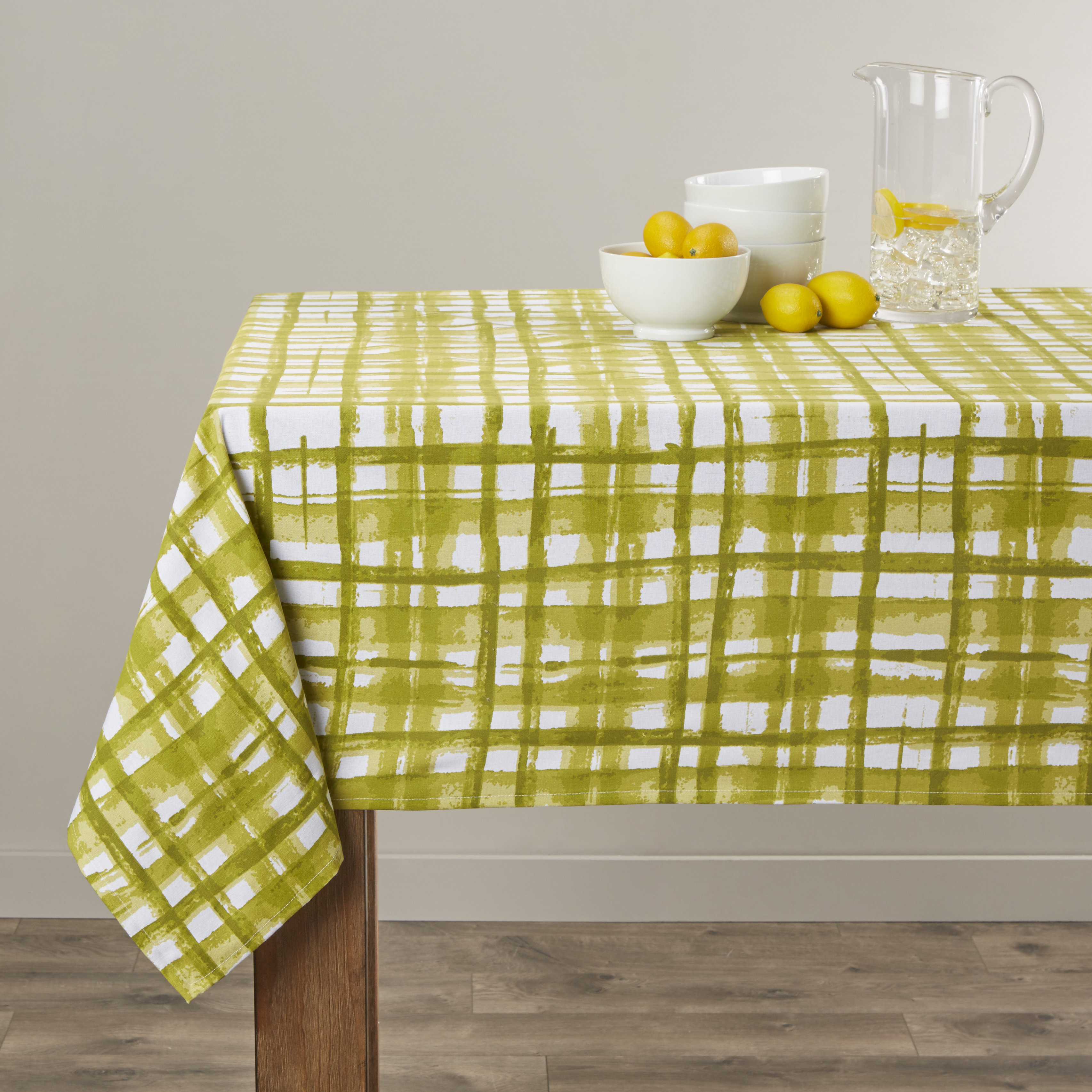Saro Striped Basket Weave Tablecloth Wayfair