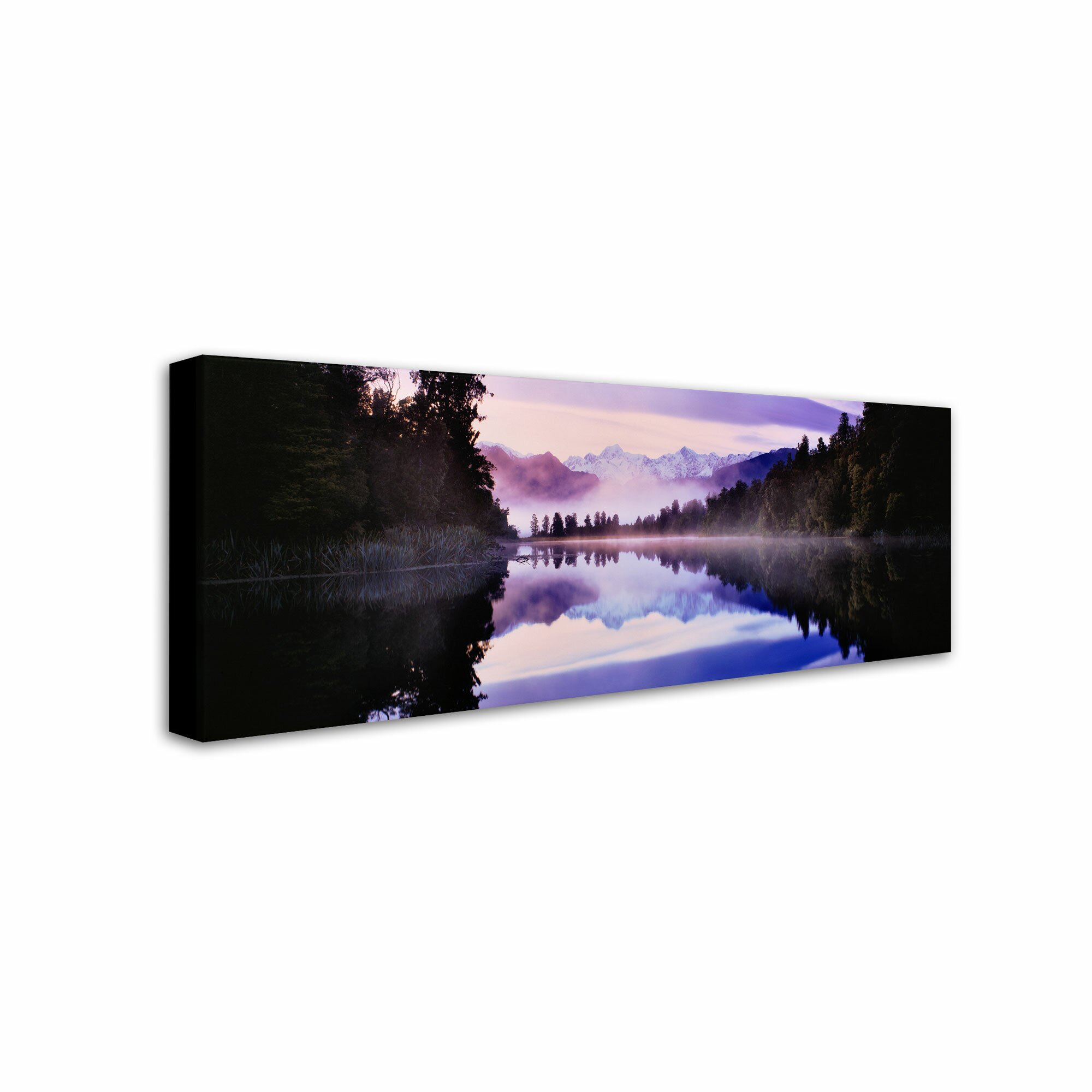 Trademark Art "Lake Matheson, NZ" by David Evans Photographic Print on ...