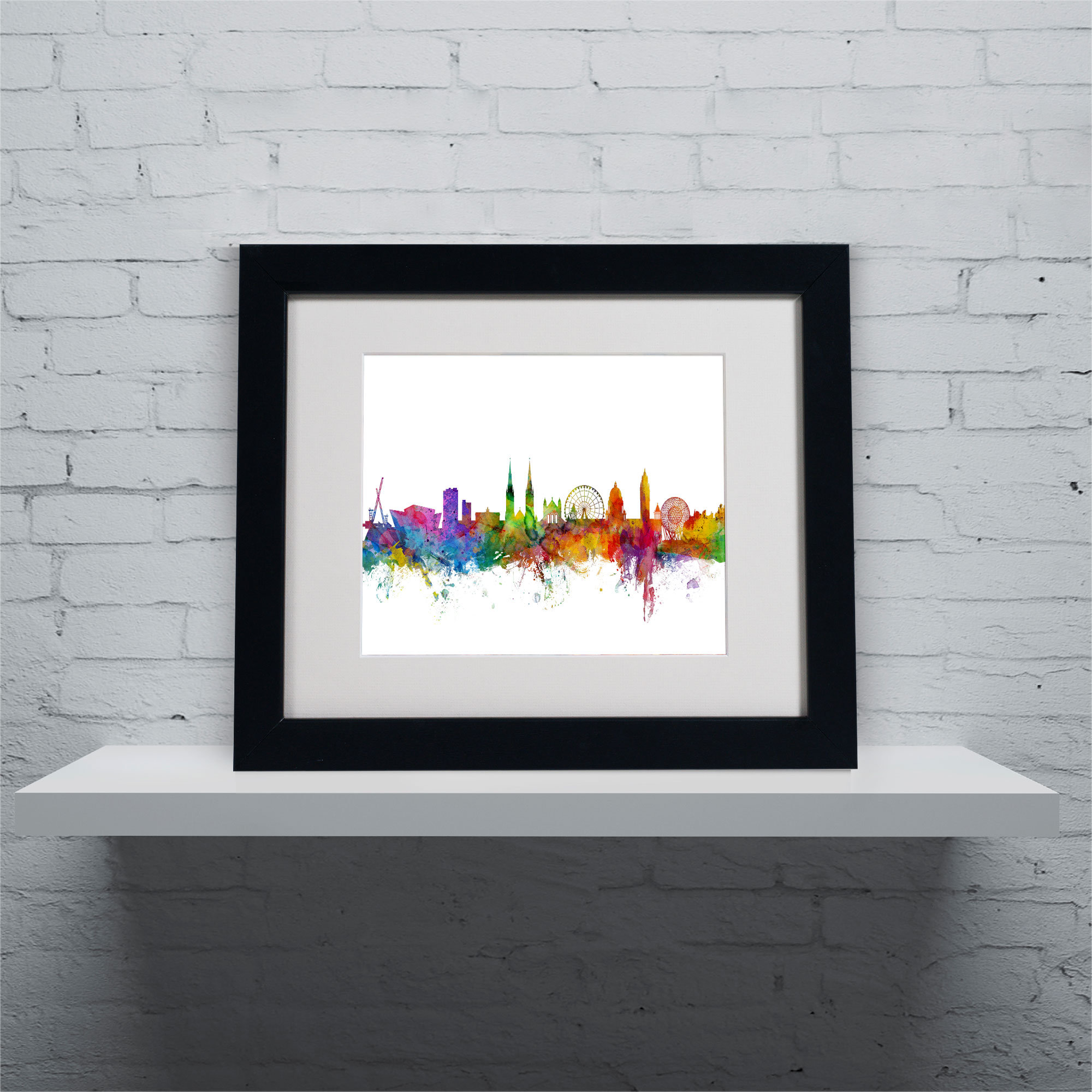 Trademark Art 'Belfast Northern Ireland Skyline II' by 