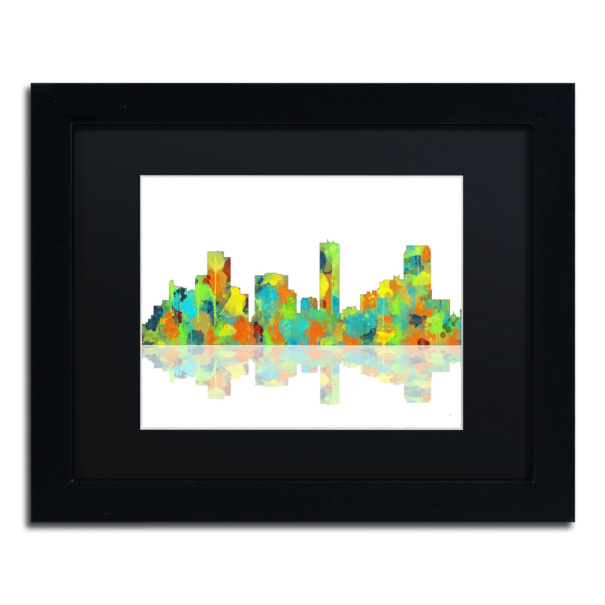 Trademark Art Denver Colorado Skyline II by Marlene Watson ...