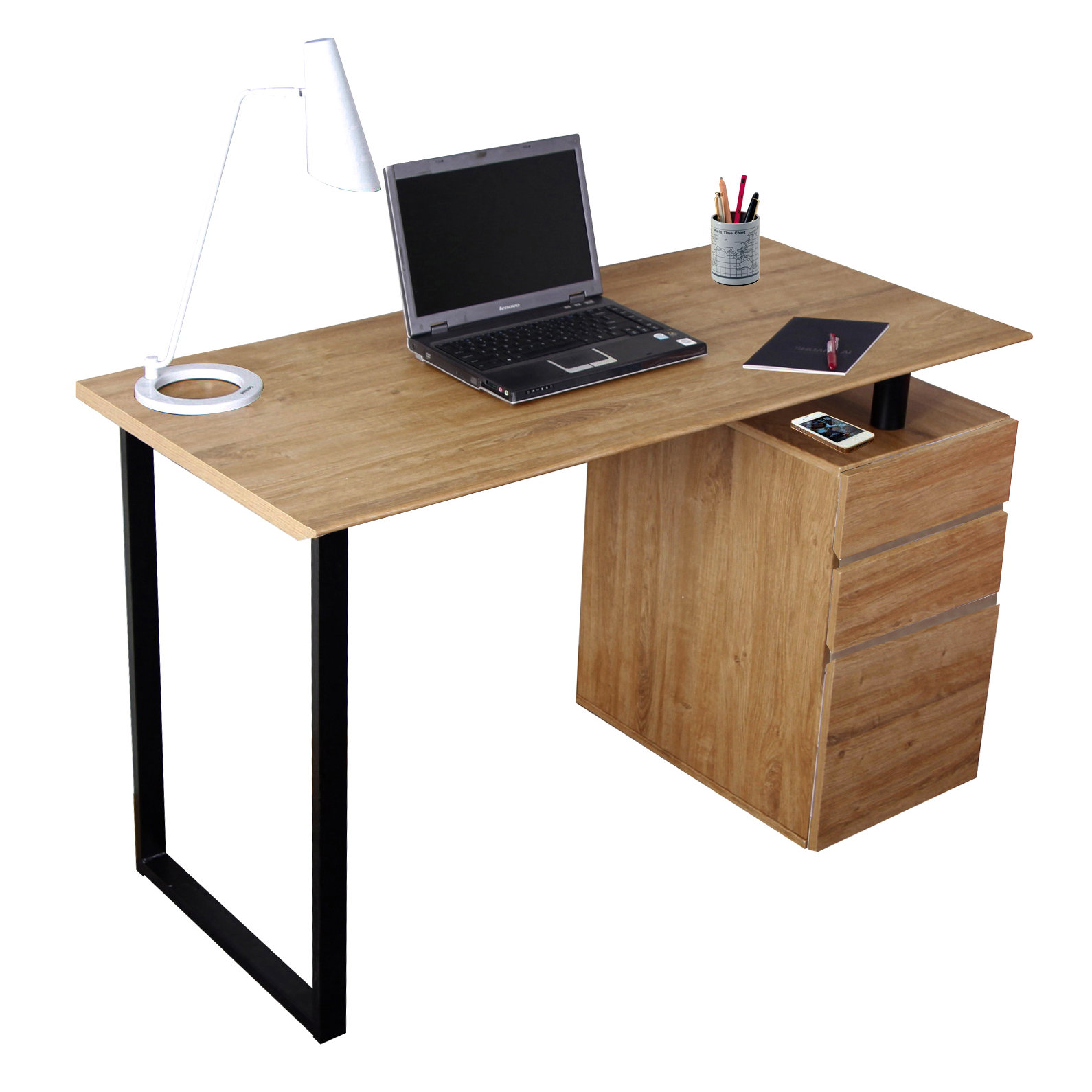 Techni Mobili Computer Desk With Storage And File Cabinet & Reviews ...