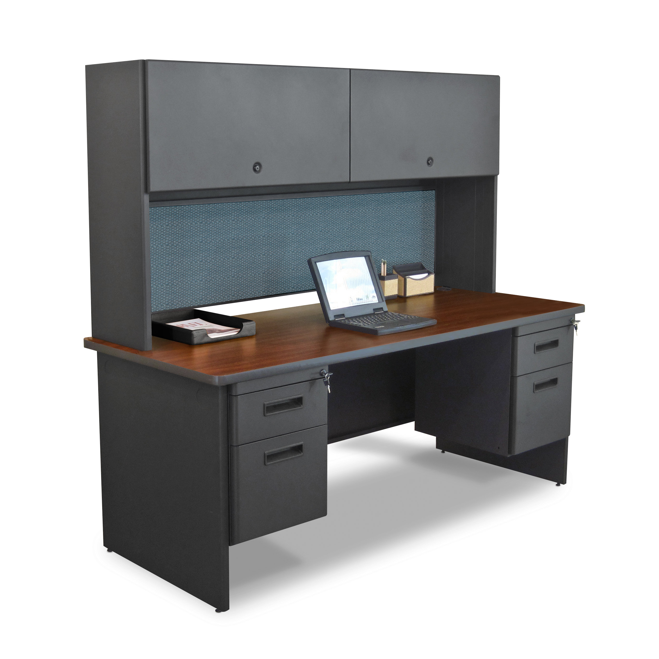 Marvel Office Furniture Pronto Double Pedestal Executive Desk with